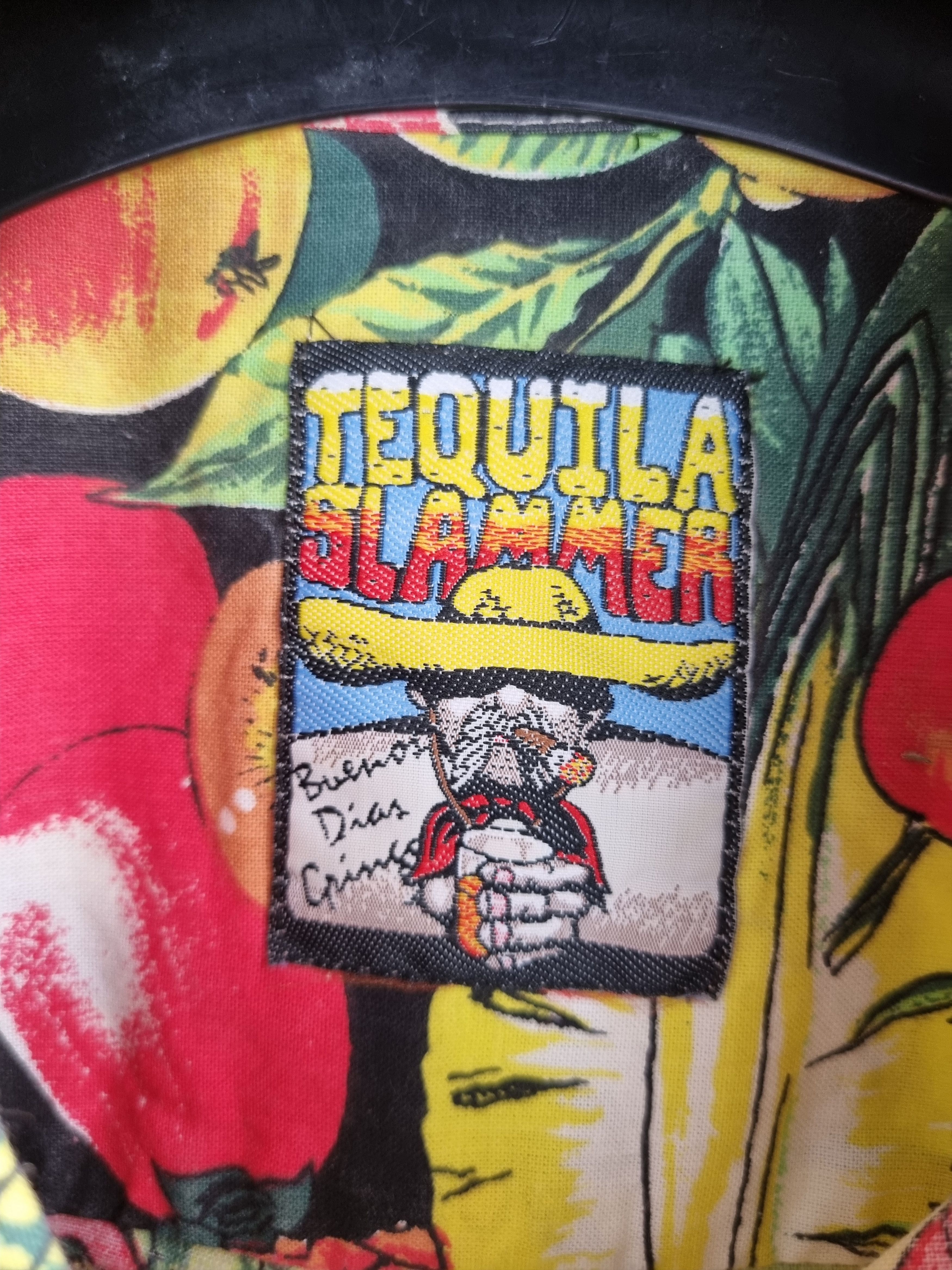 Vintage 80s Hawaiian Shirt Tropical Fruits Vegetables Allover Size US L / EU 52-54 / 3 - 7 Thumbnail