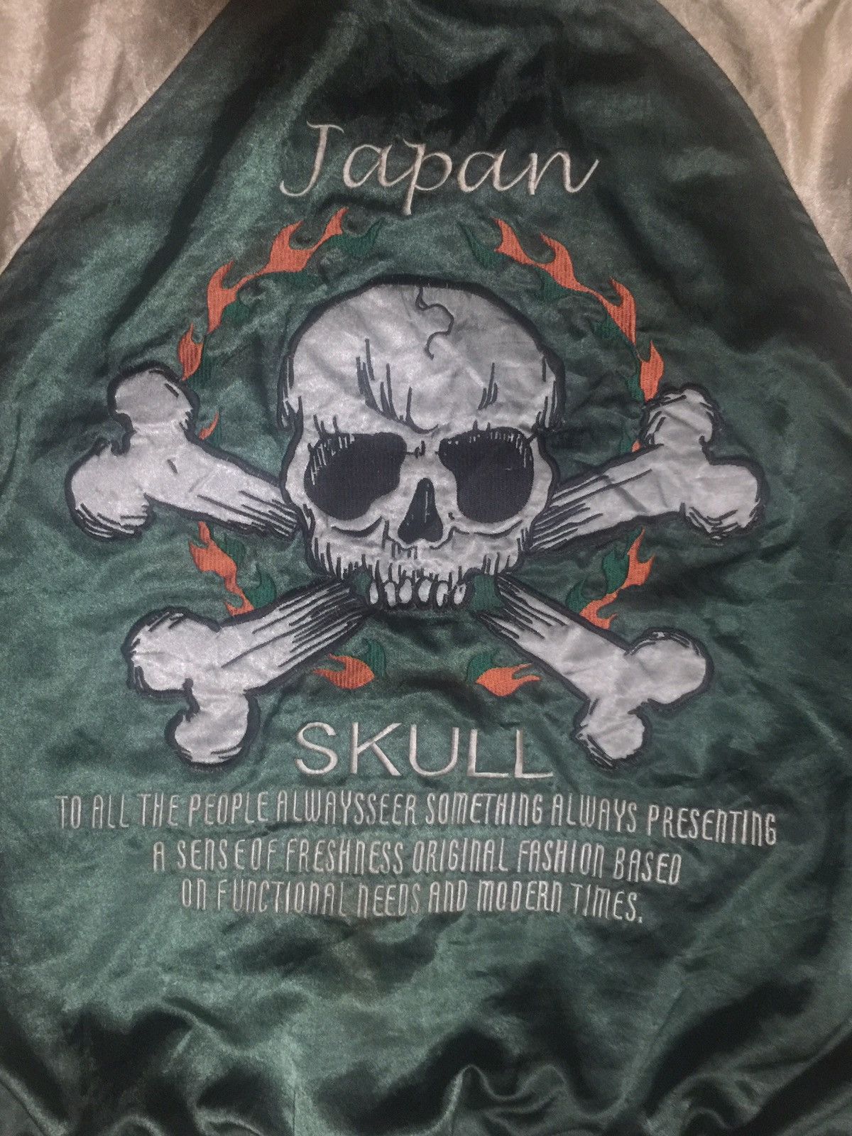 Japanese Brand Nicx Sixx Embroidery Skulls Sukajan Bomber Jacket Size US M / EU 48-50 / 2 - 2 Thumbnail
