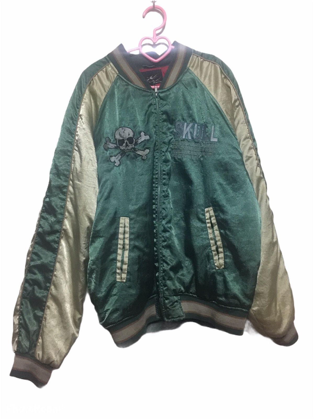 Japanese Brand Nicx Sixx Embroidery Skulls Sukajan Bomber Jacket Size US M / EU 48-50 / 2 - 3 Thumbnail