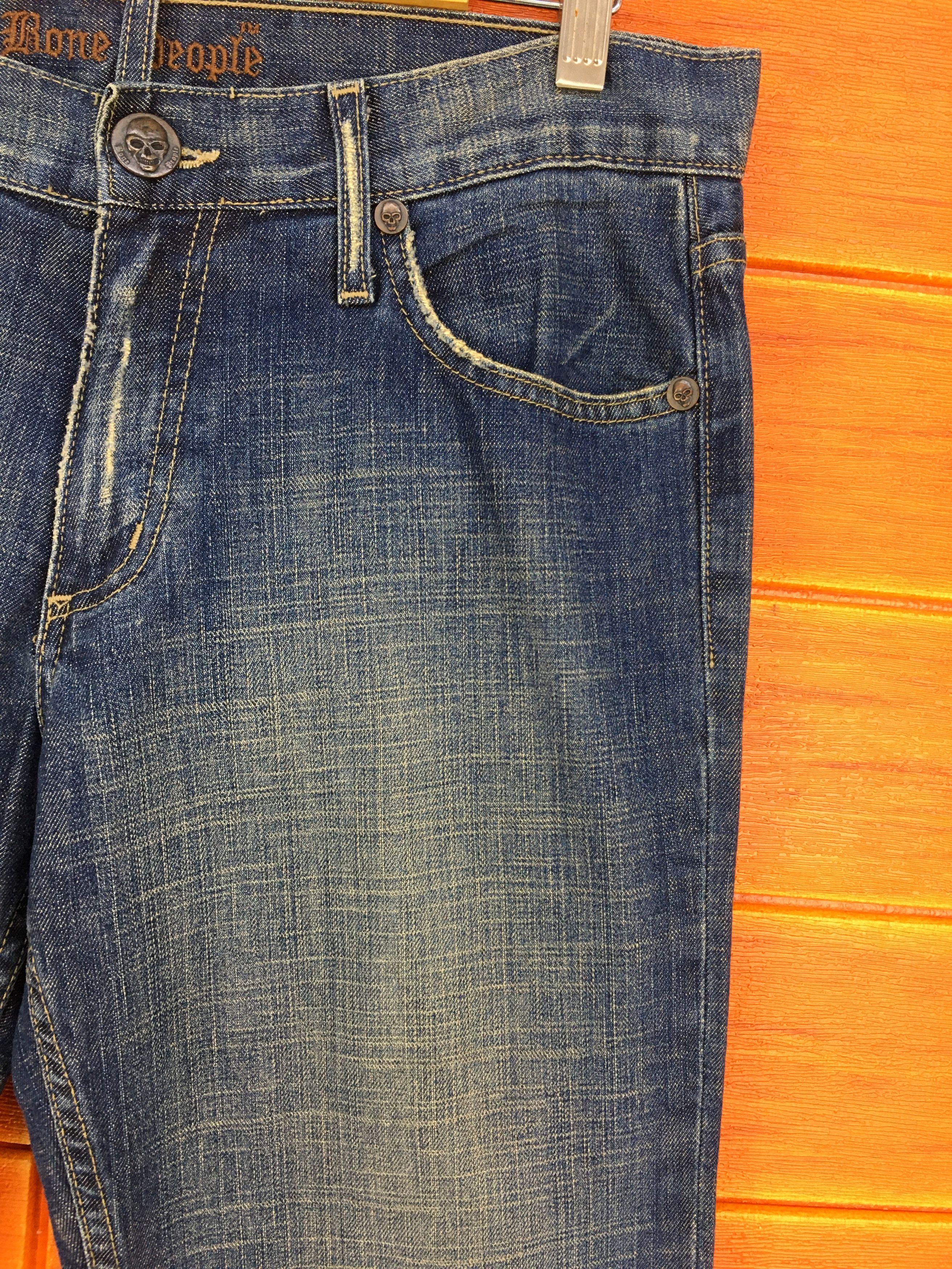Other BONE PEOPLE Rose Flowers Embroidered Denim Jeans Size US 33 - 6 Thumbnail