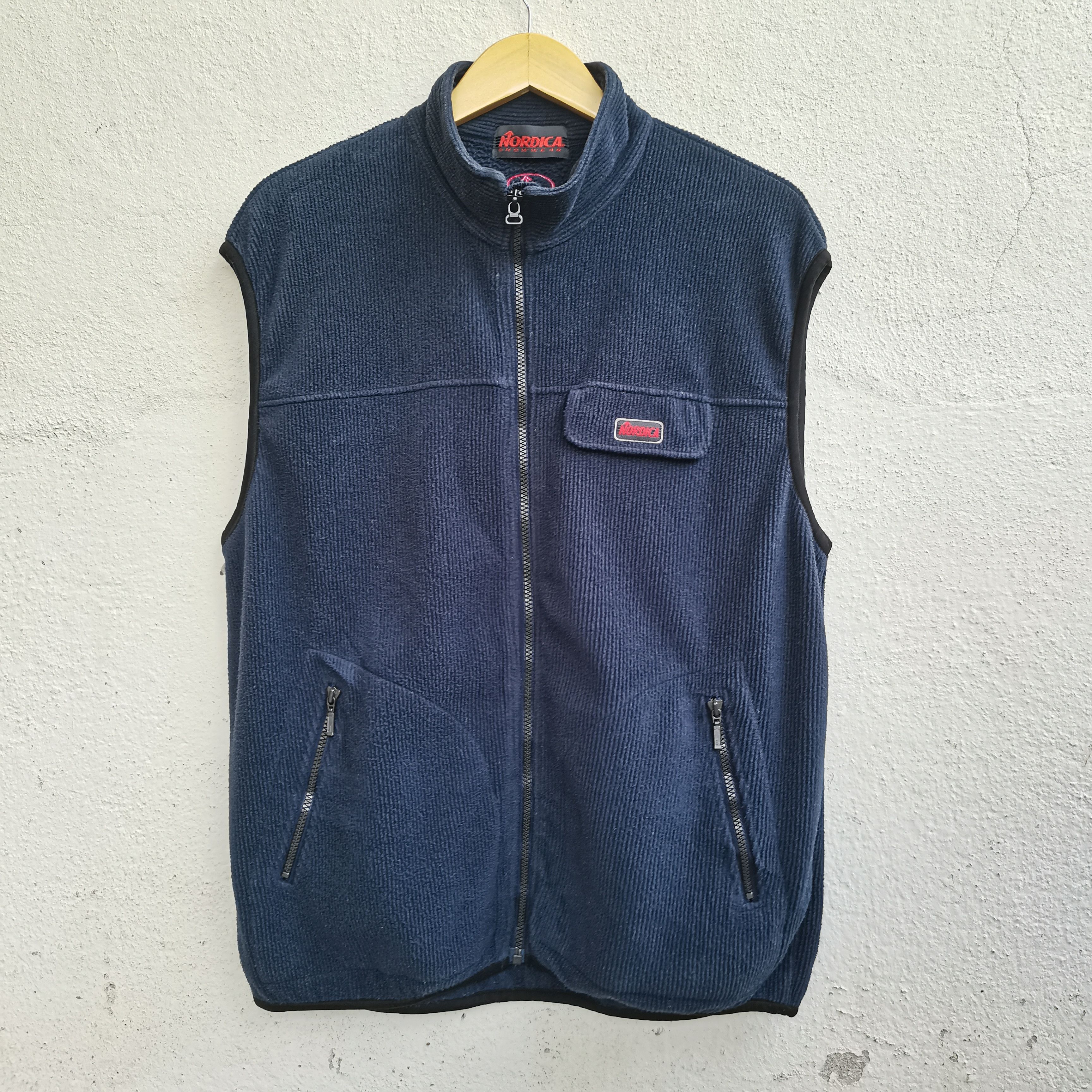 Japanese Brand × Polartec × Vintage NORDICA X POLARTEC Fleece Tank Top Sleeveless Size US L / EU 52-54 / 3 - 1 Thumbnail
