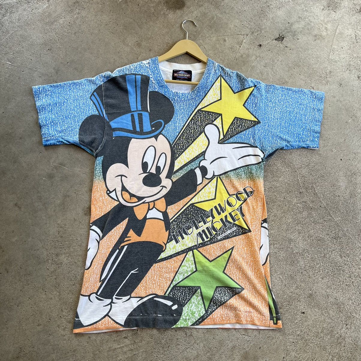 Vintage Vintage Walt Disney Mickey Mouse Hollywood All Over Print | Grailed