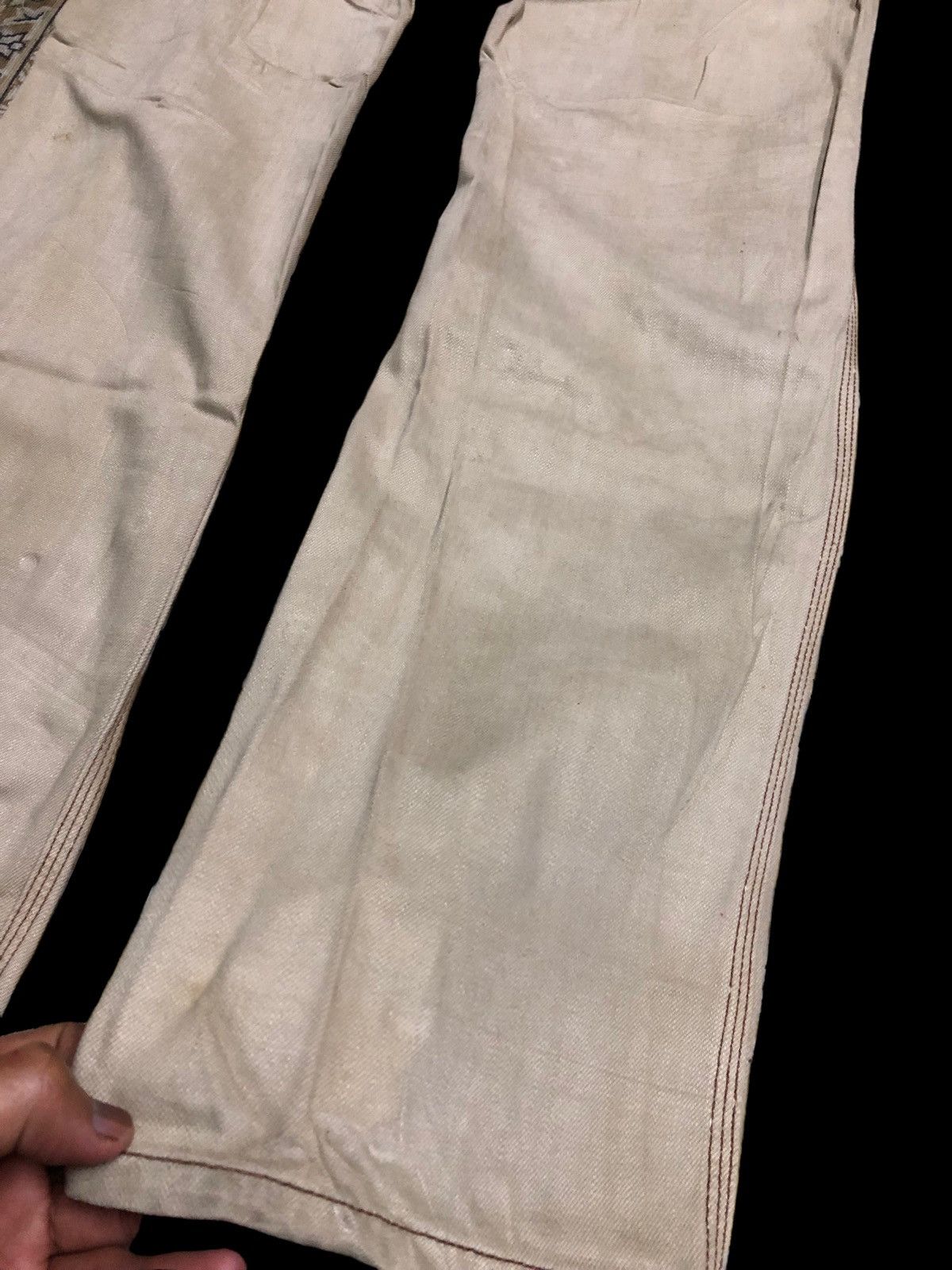 Japanese Brand NICOLE CLUB FOR MEN LEATHER BACK POCKET PANT Size US 32 / EU 48 - 8 Thumbnail