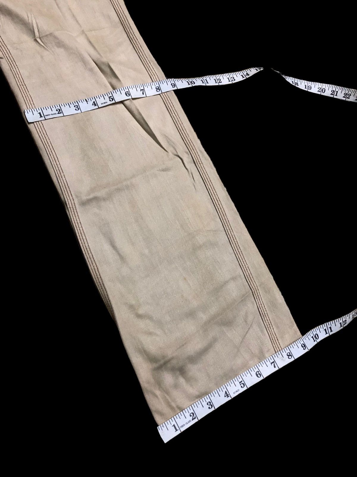Japanese Brand NICOLE CLUB FOR MEN LEATHER BACK POCKET PANT Size US 32 / EU 48 - 10 Thumbnail