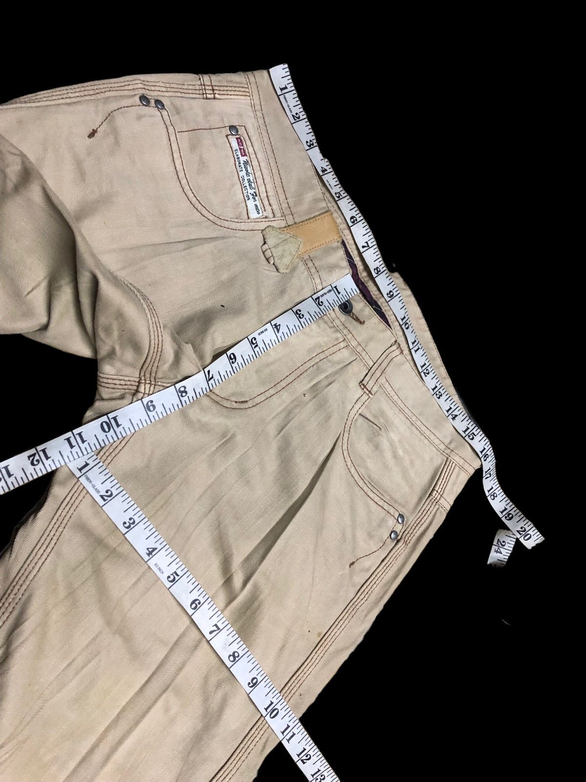 Japanese Brand NICOLE CLUB FOR MEN LEATHER BACK POCKET PANT Size US 32 / EU 48 - 9 Thumbnail