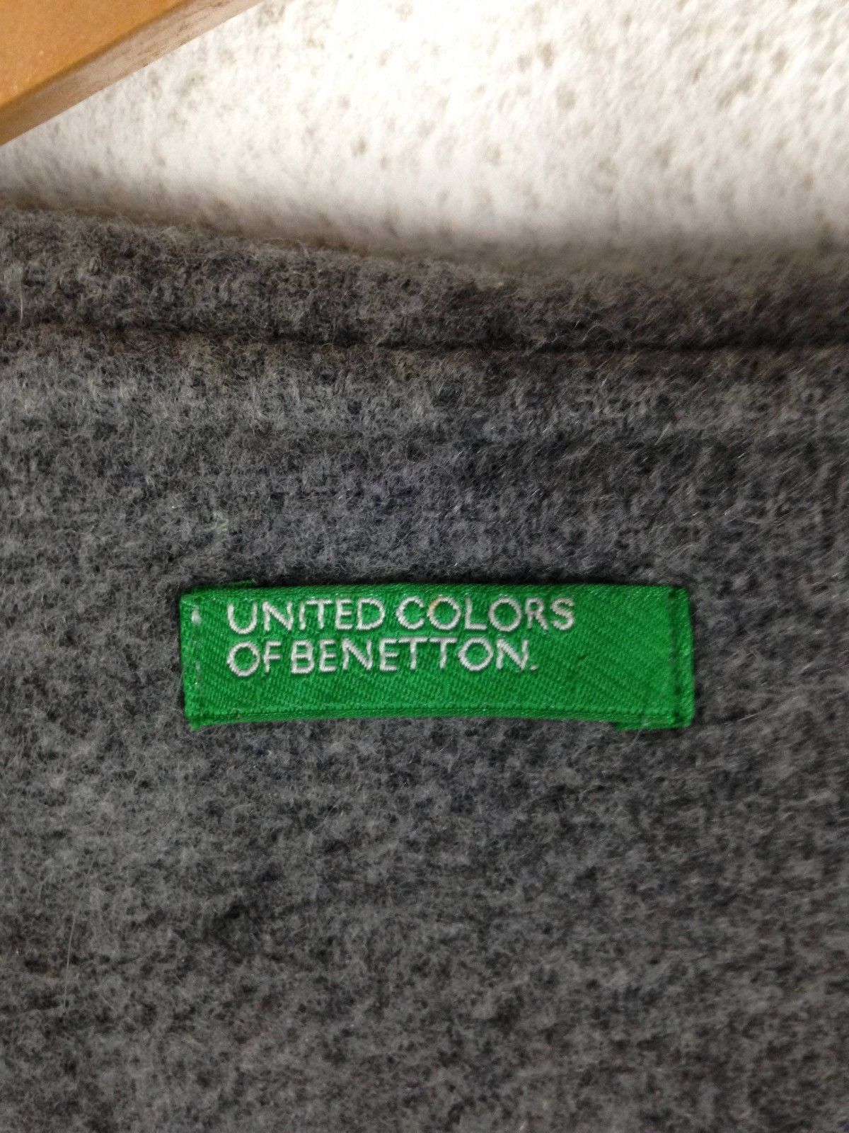 Designer × United Colors Of Benetton United Colors Of Benetton Wool Jacket Hoodie Size US L / EU 52-54 / 3 - 8 Thumbnail