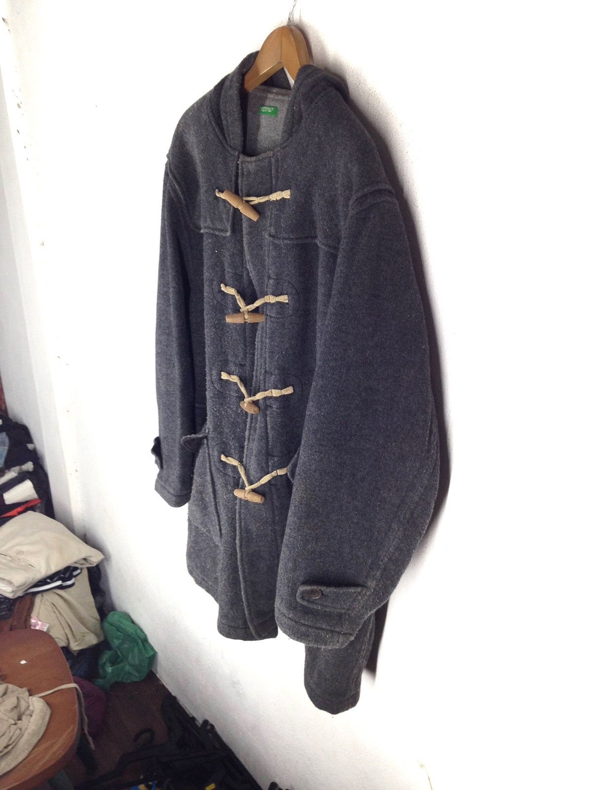 Designer × United Colors Of Benetton United Colors Of Benetton Wool Jacket Hoodie Size US L / EU 52-54 / 3 - 4 Thumbnail