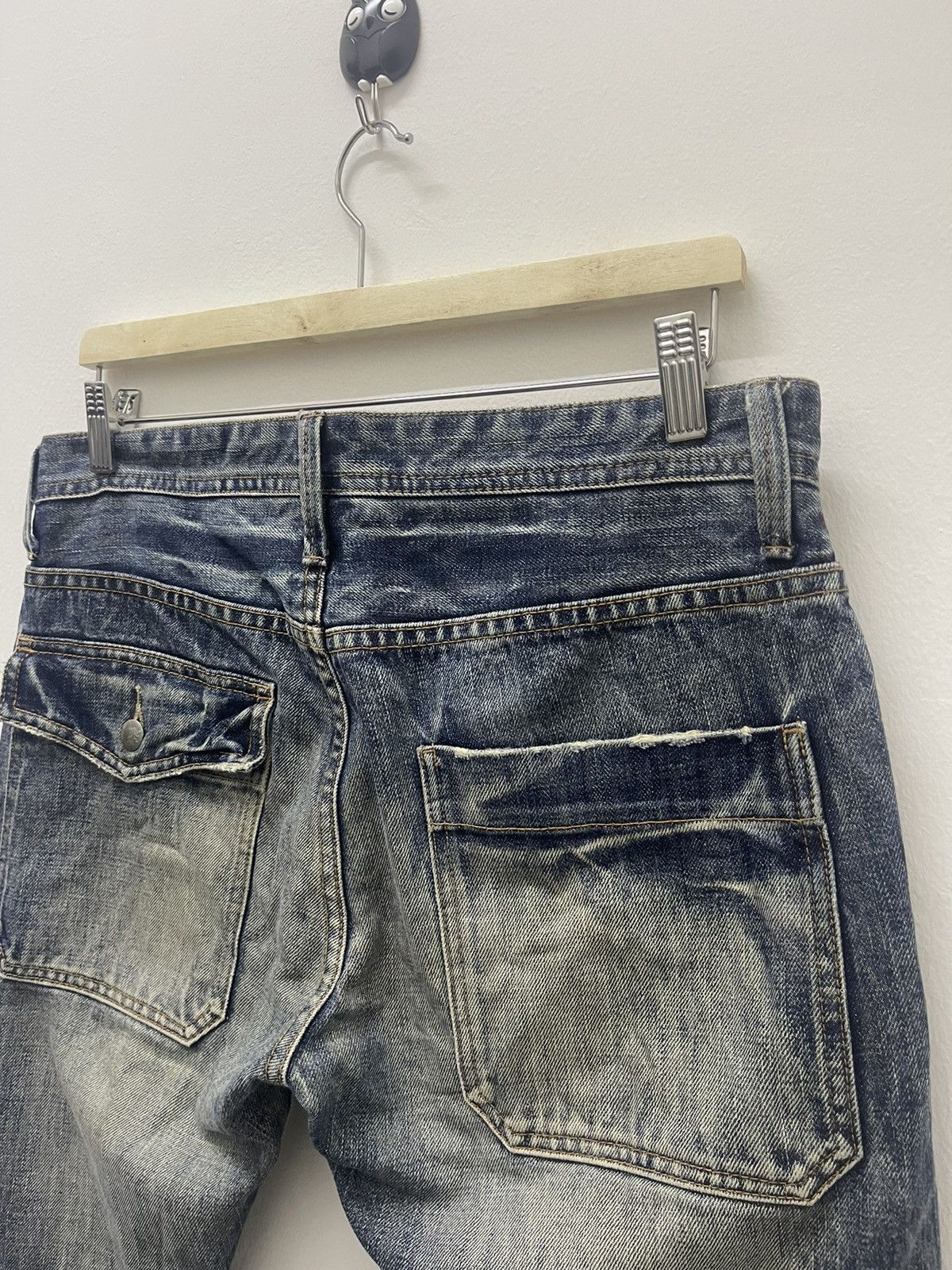 Paul Smith Rare Vintage R NEWBOLD Distressed Denim Jeans Size US 33 - 4 Thumbnail