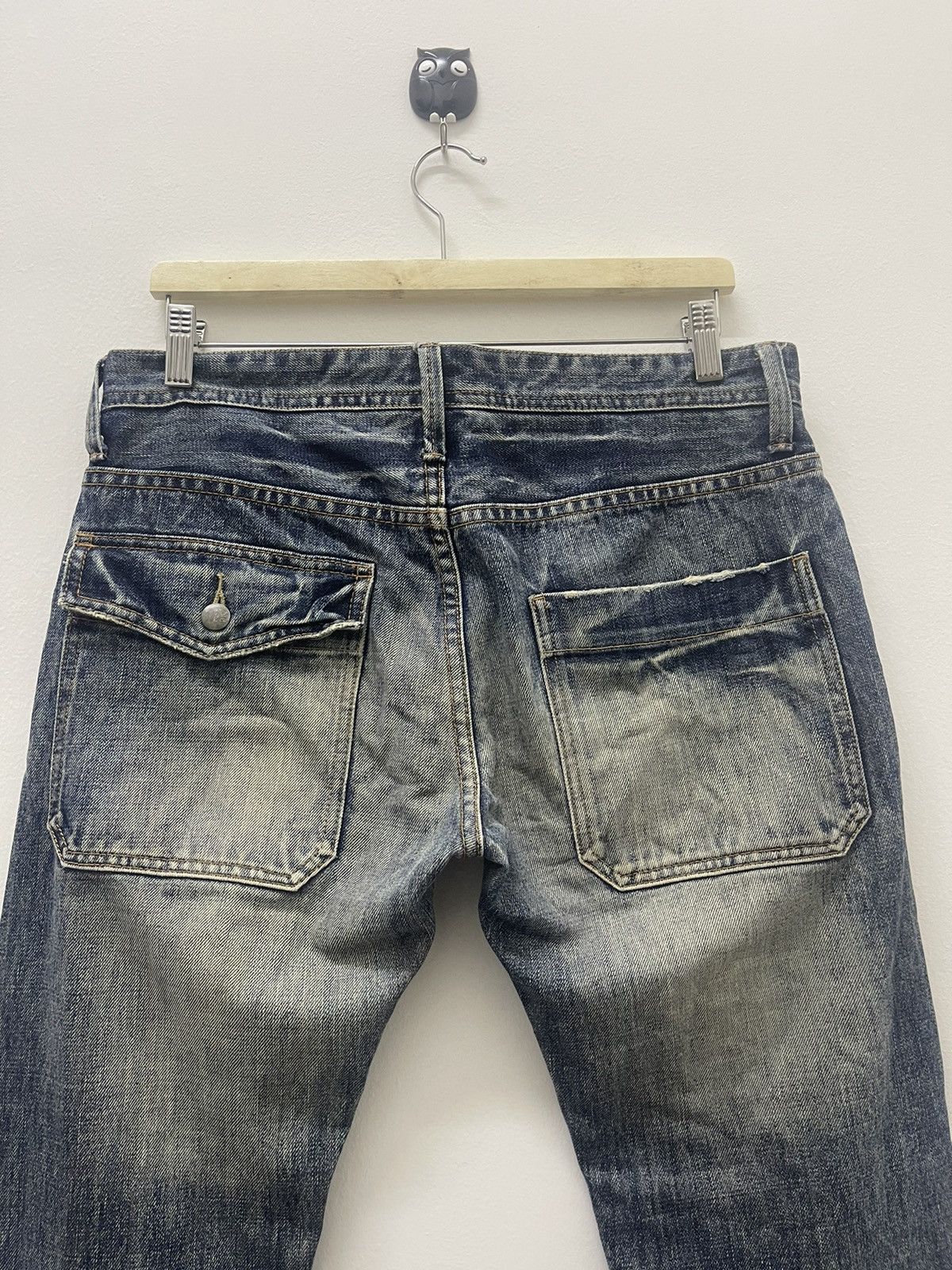 Paul Smith Rare Vintage R NEWBOLD Distressed Denim Jeans Size US 33 - 2 Thumbnail