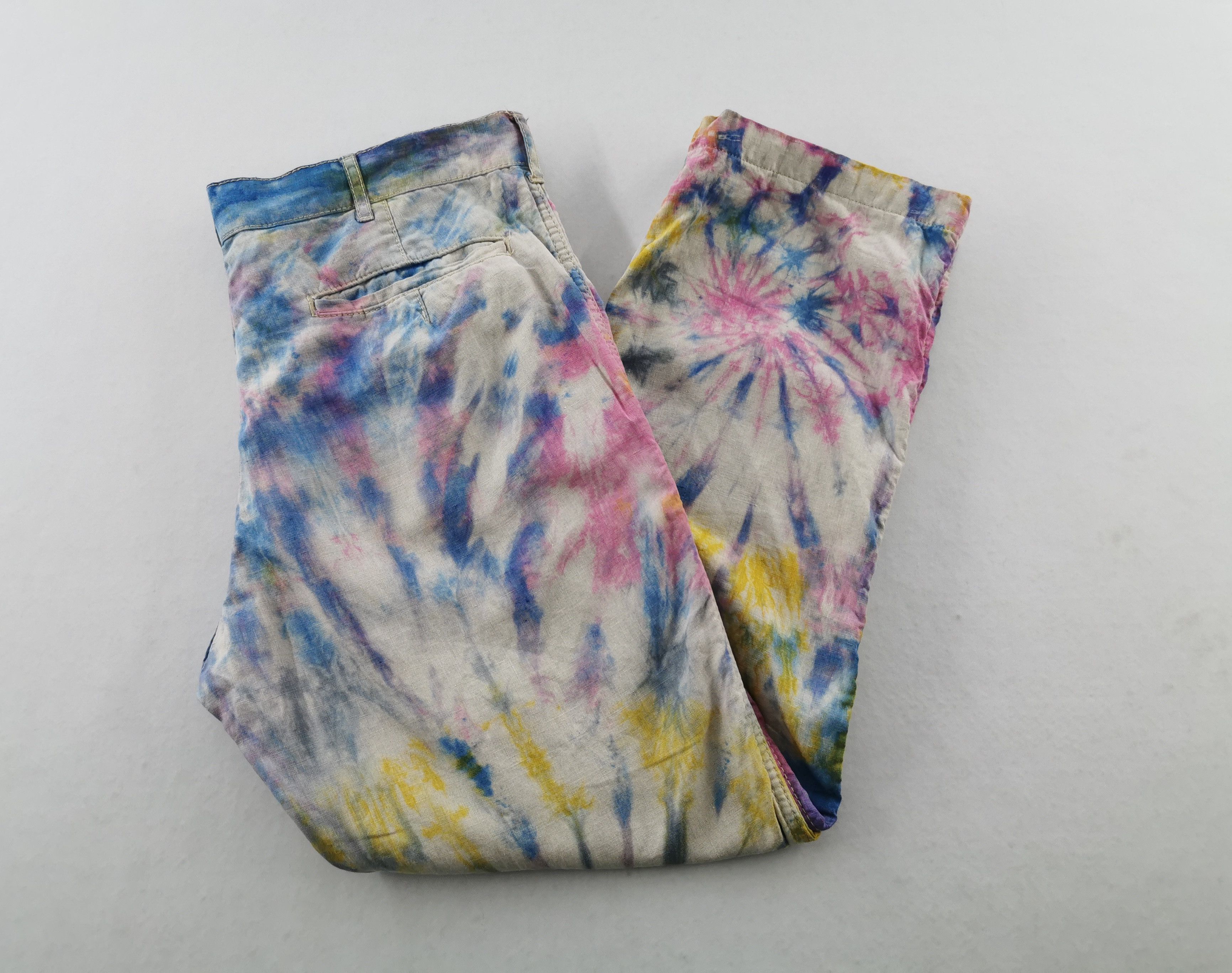 Comme des Garcons Vintage 90s Comme Des Cargons Tie Dye Denim Made In Japan Size US 35 - 5 Thumbnail