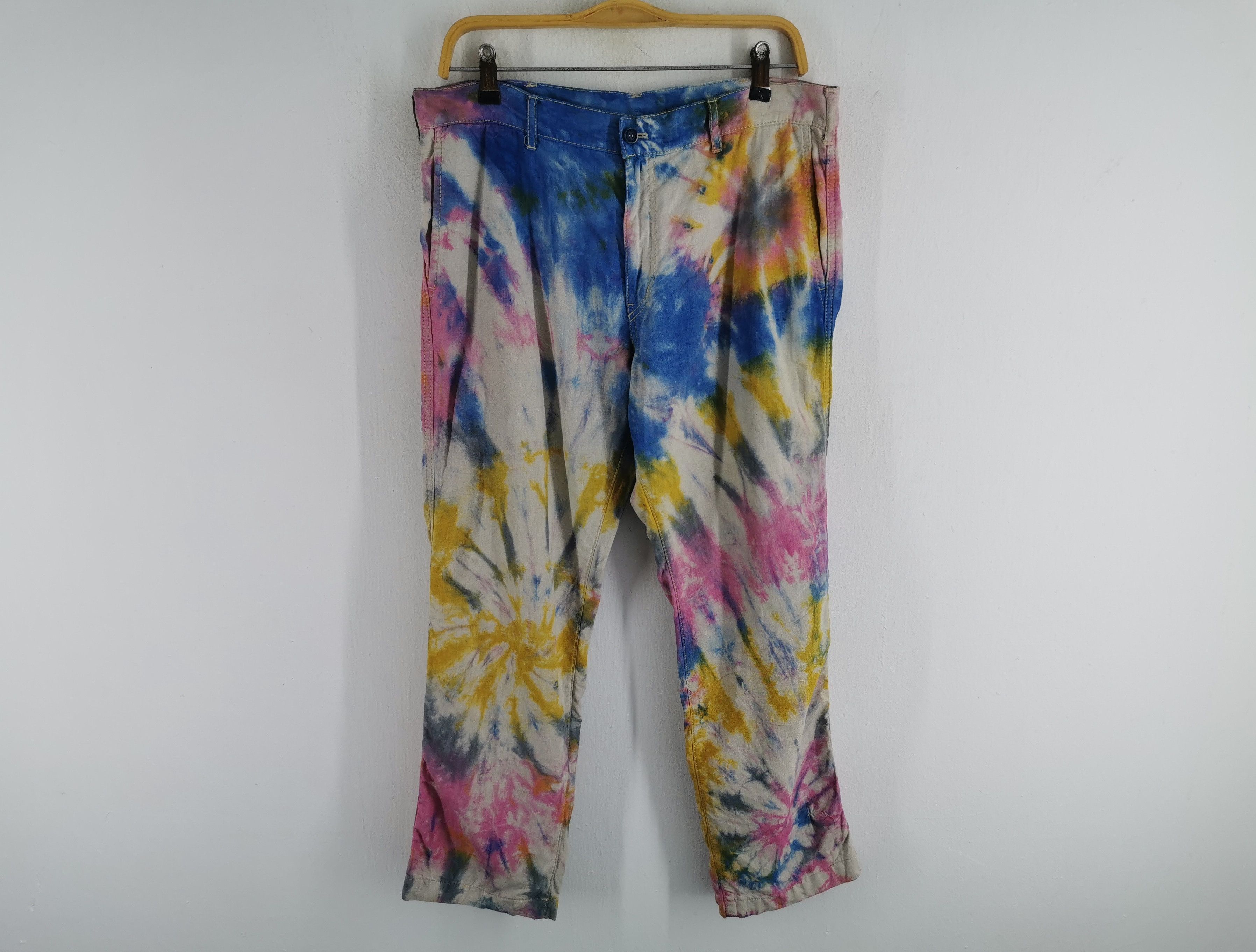 Comme des Garcons Vintage 90s Comme Des Cargons Tie Dye Denim Made In Japan Size US 35 - 3 Thumbnail