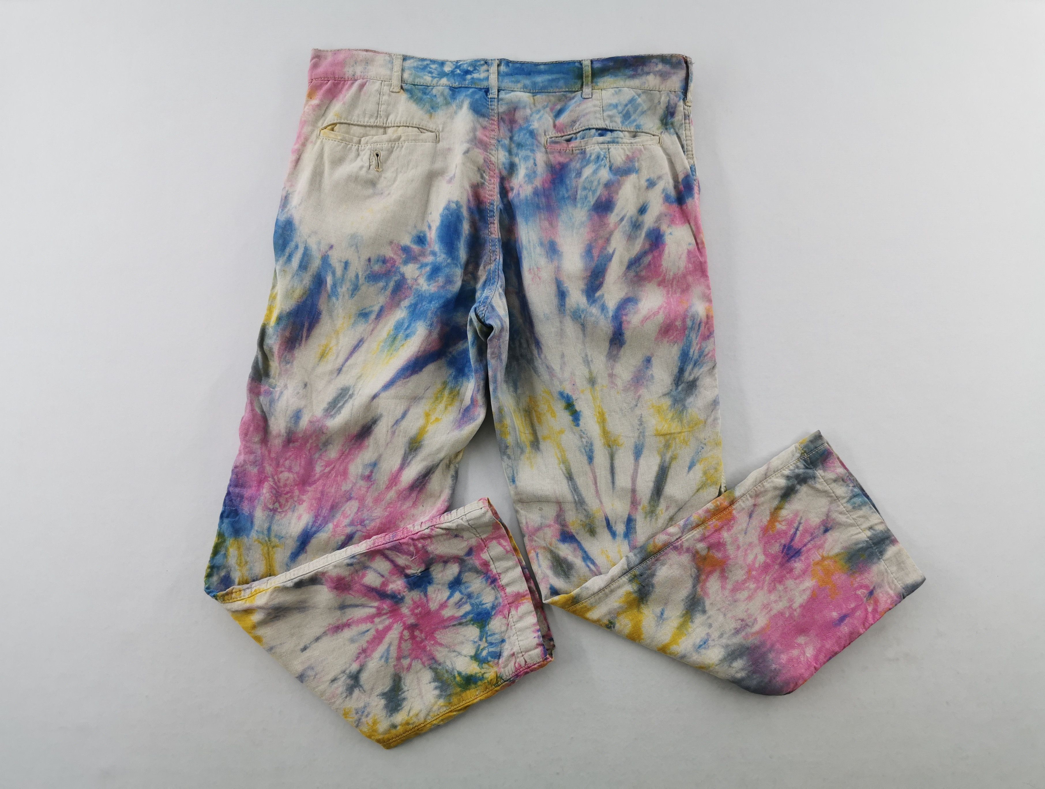 Comme des Garcons Vintage 90s Comme Des Cargons Tie Dye Denim Made In Japan Size US 35 - 2 Thumbnail