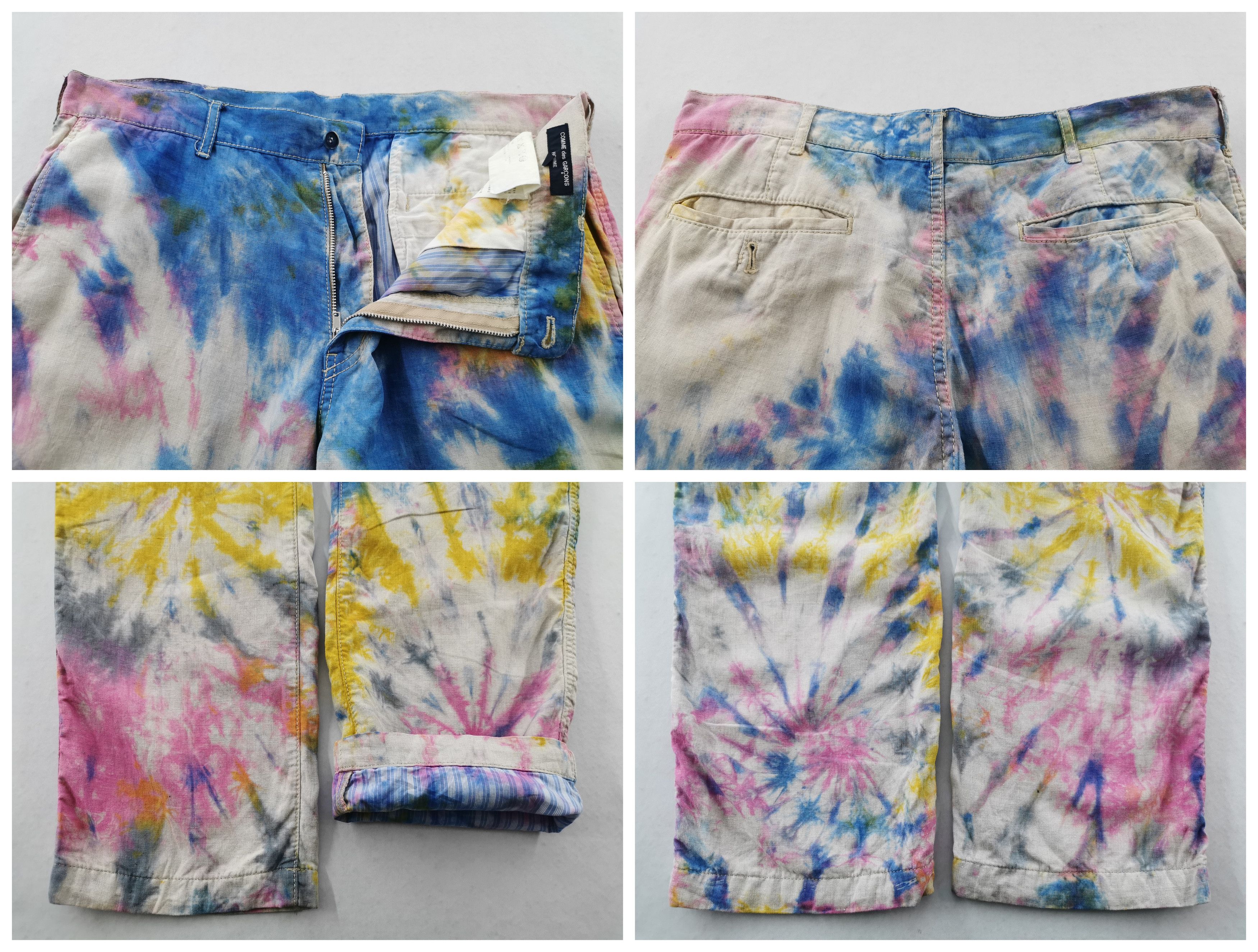 Comme des Garcons Vintage 90s Comme Des Cargons Tie Dye Denim Made In Japan Size US 35 - 7 Thumbnail