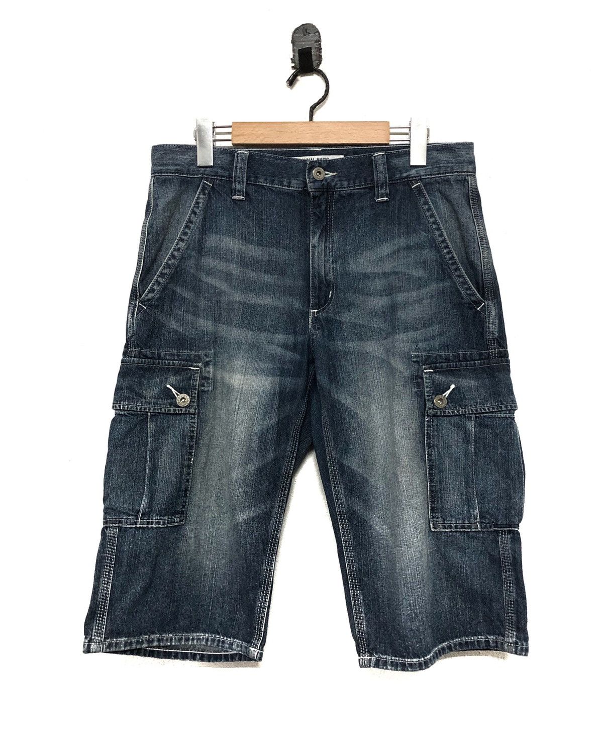 Japanese Brand Original Basic Cargo shot pant Mens Jeans Denim Pants Size US 33 - 1 Thumbnail