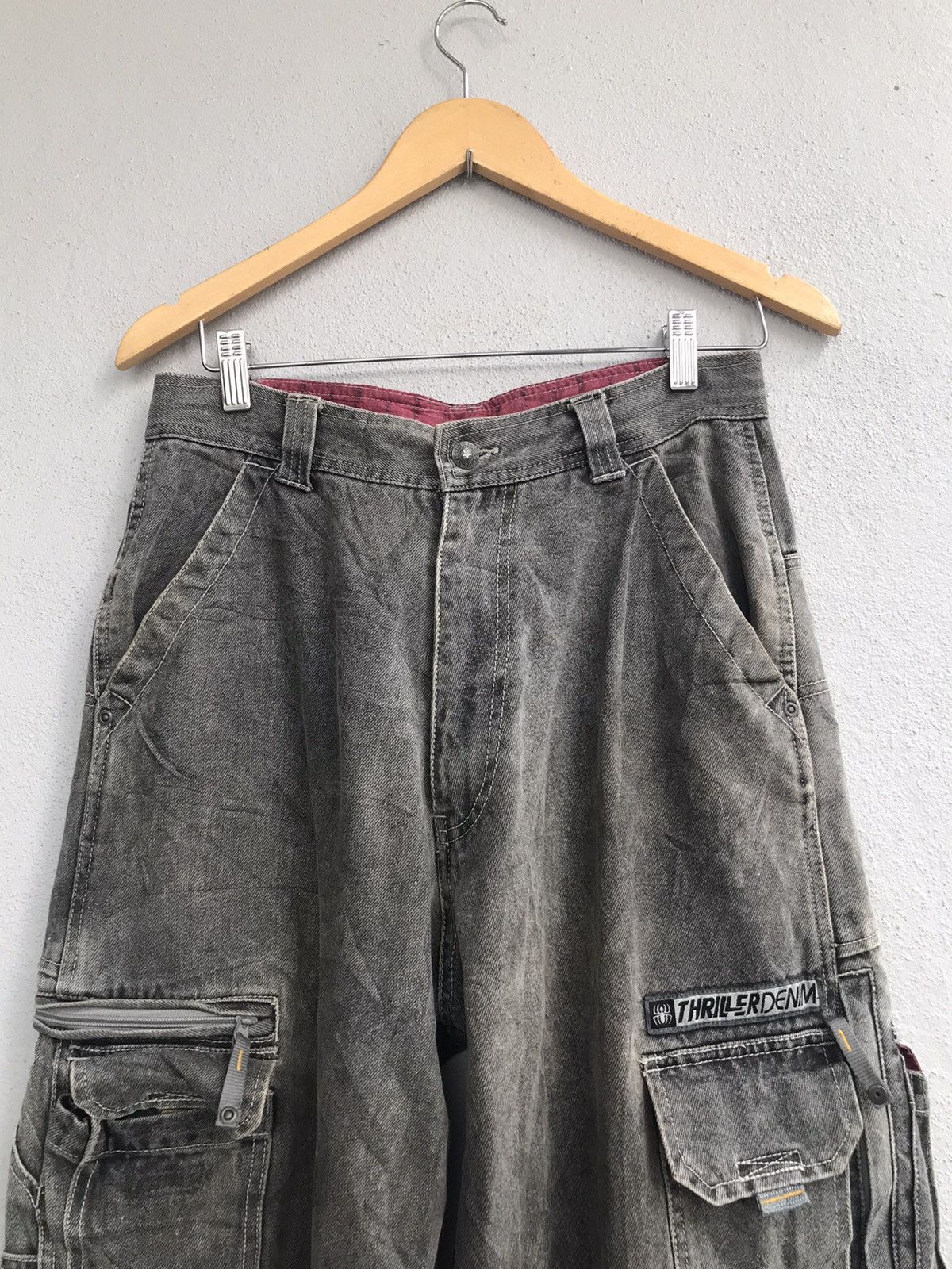 Japanese Brand × Vintage Japanese Brand Baggy Cargo Jeans Size US 30 / EU 46 - 2 Thumbnail