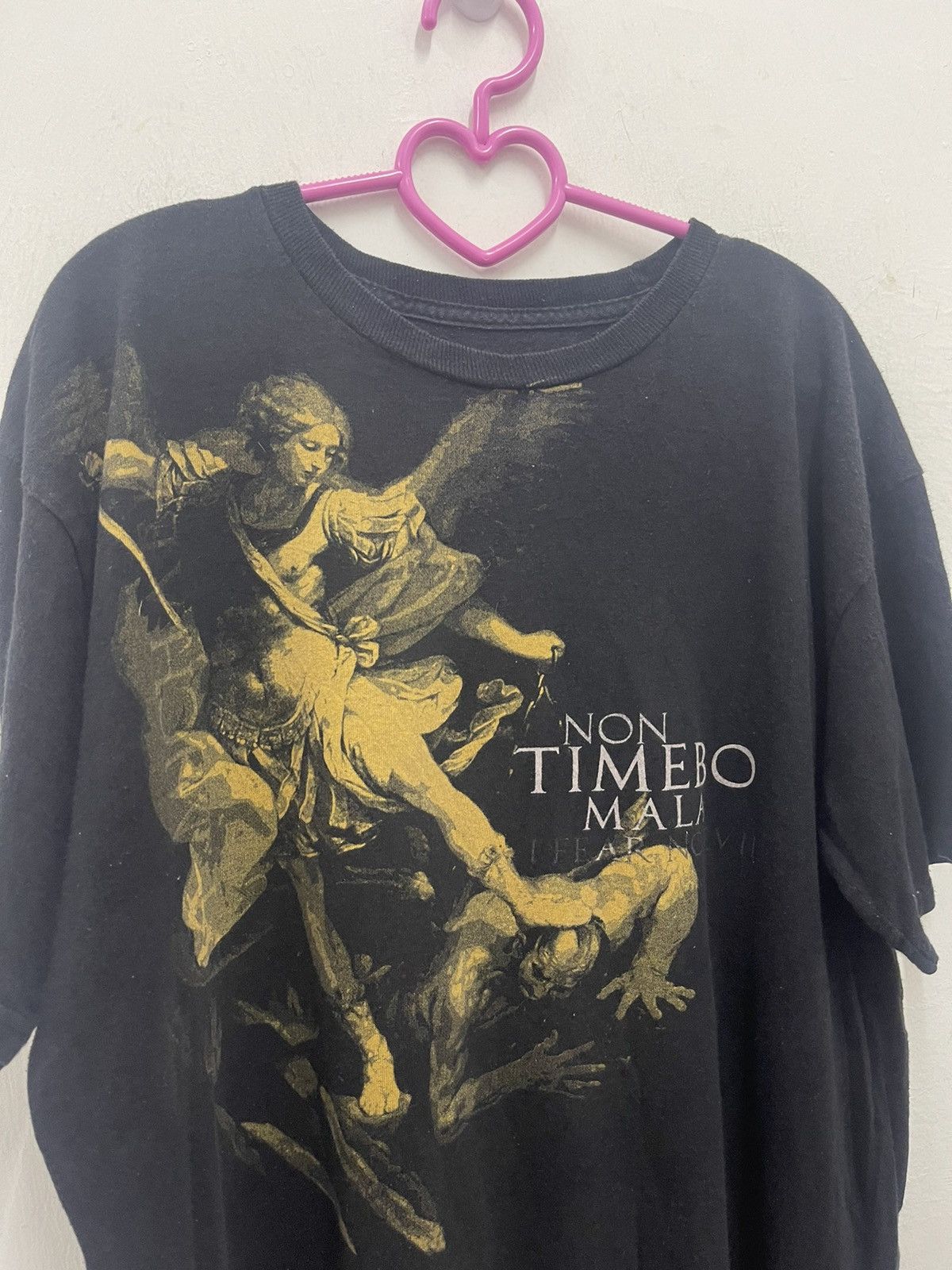 American Apparel Rare Vintage RANGER UP I Fear No Evil Saint Michael Tee Size US M / EU 48-50 / 2 - 2 Thumbnail