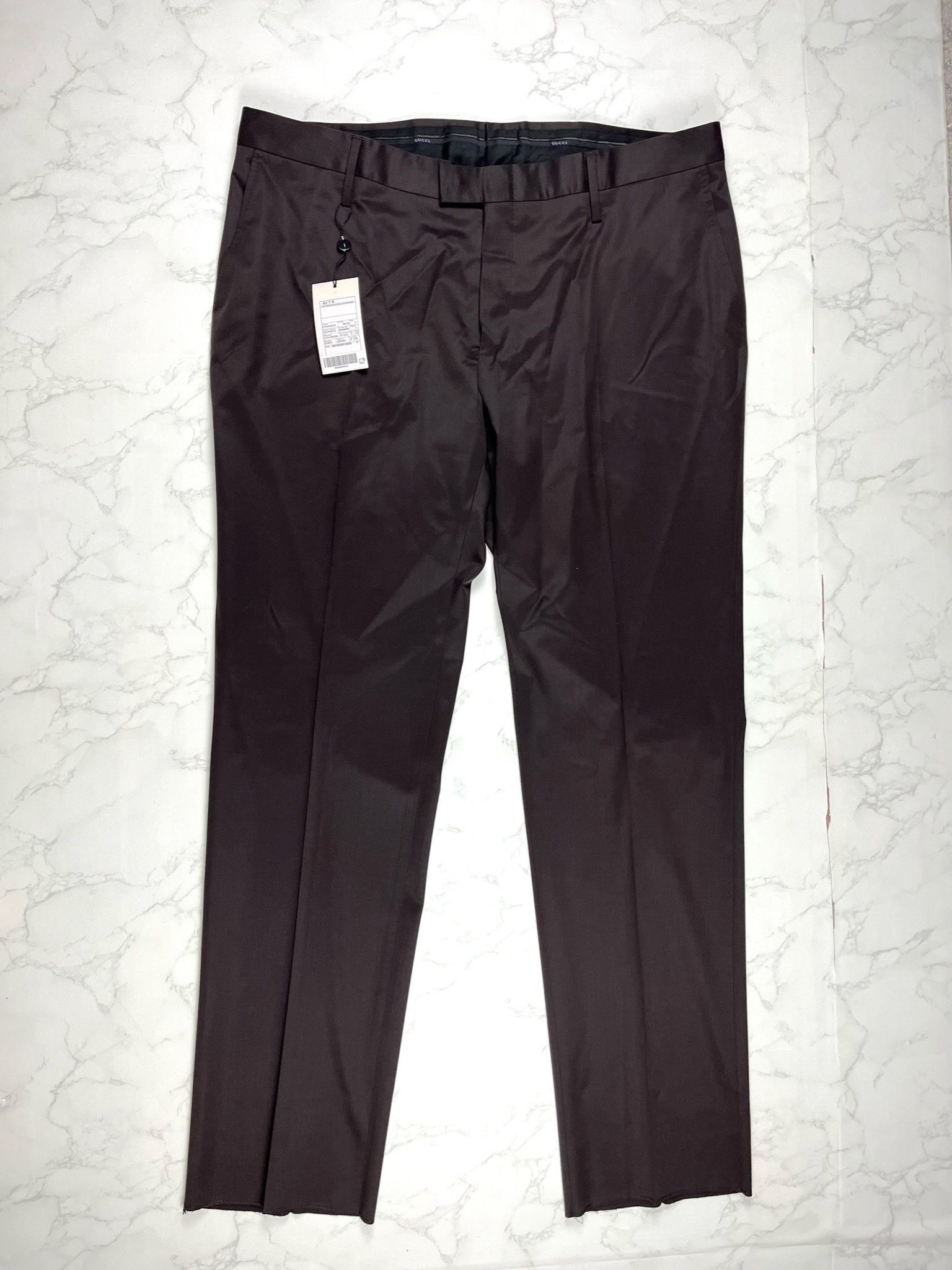 image of Gucci Brown Wool Casual Pants, Men's (Size 42)