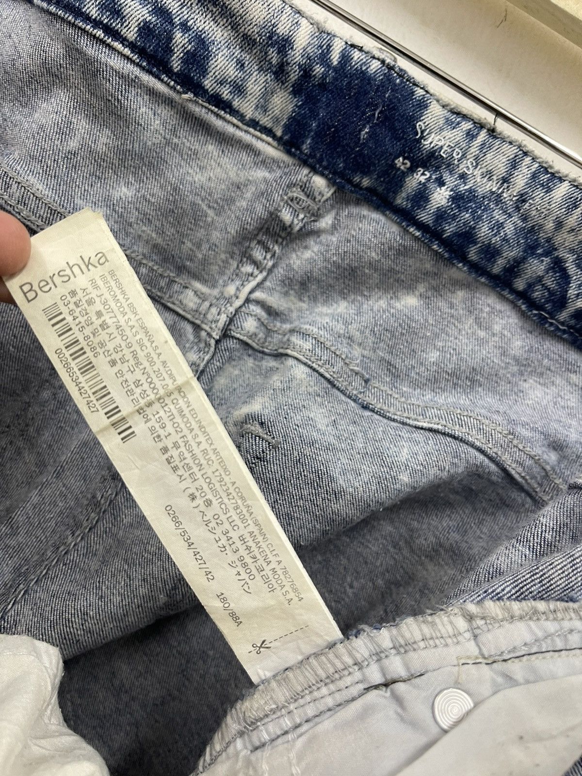 Bershka Rare BERSHKA Denim Super Skinny Acid Wash Distressed Jeans Size US 32 / EU 48 - 5 Thumbnail