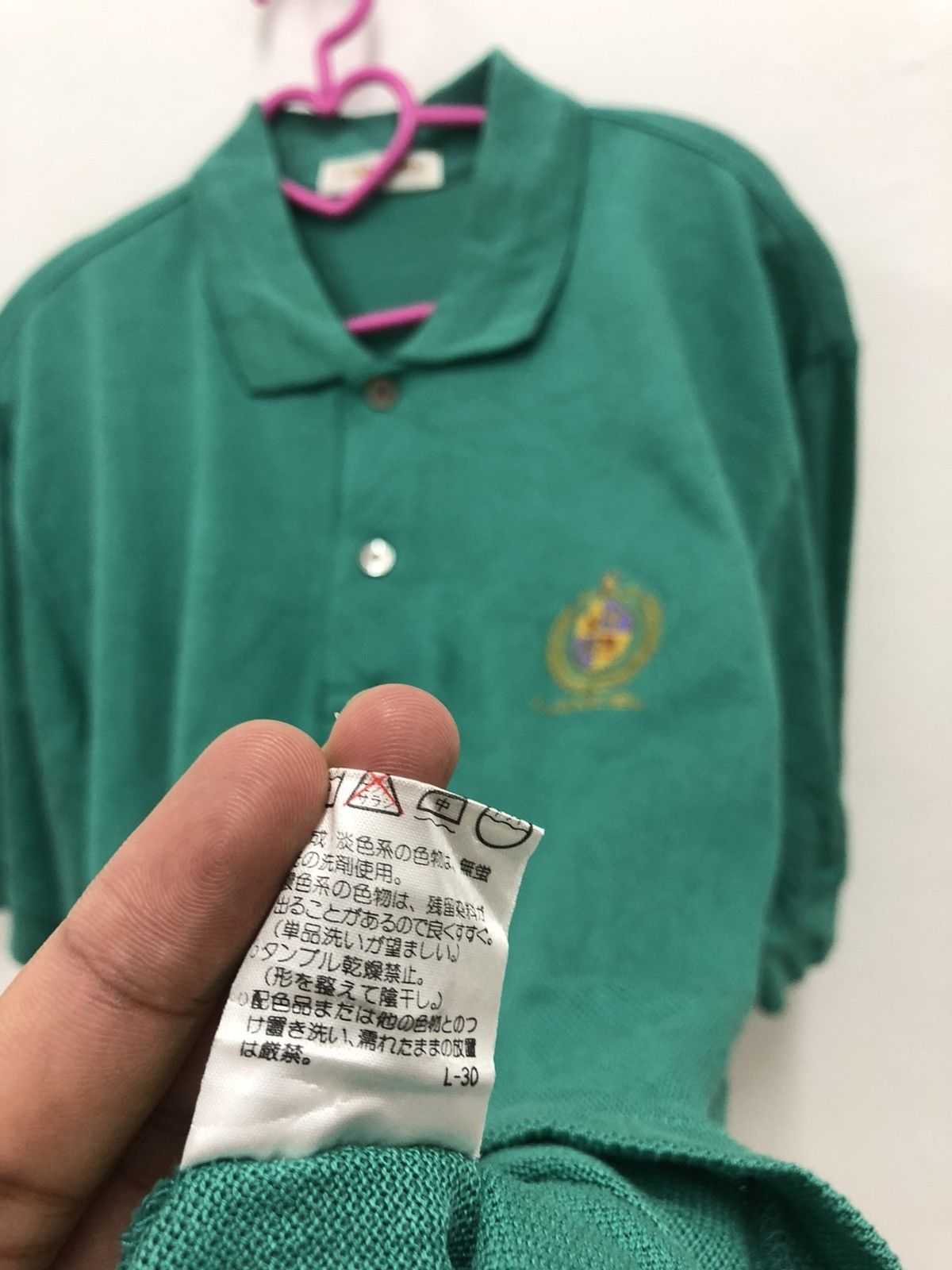 Lancel Rare 90s Vintage LANCEL Paris Embroidered Logo Polo Shirt Size US L / EU 52-54 / 3 - 6 Thumbnail