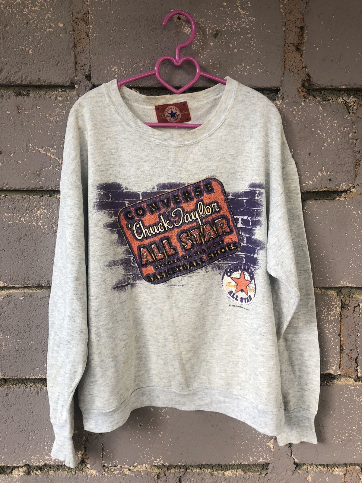 Converse Rare 90s Vintage Converse All Star Chuck Taylor Sweatshirt Size US M / EU 48-50 / 2 - 1 Thumbnail