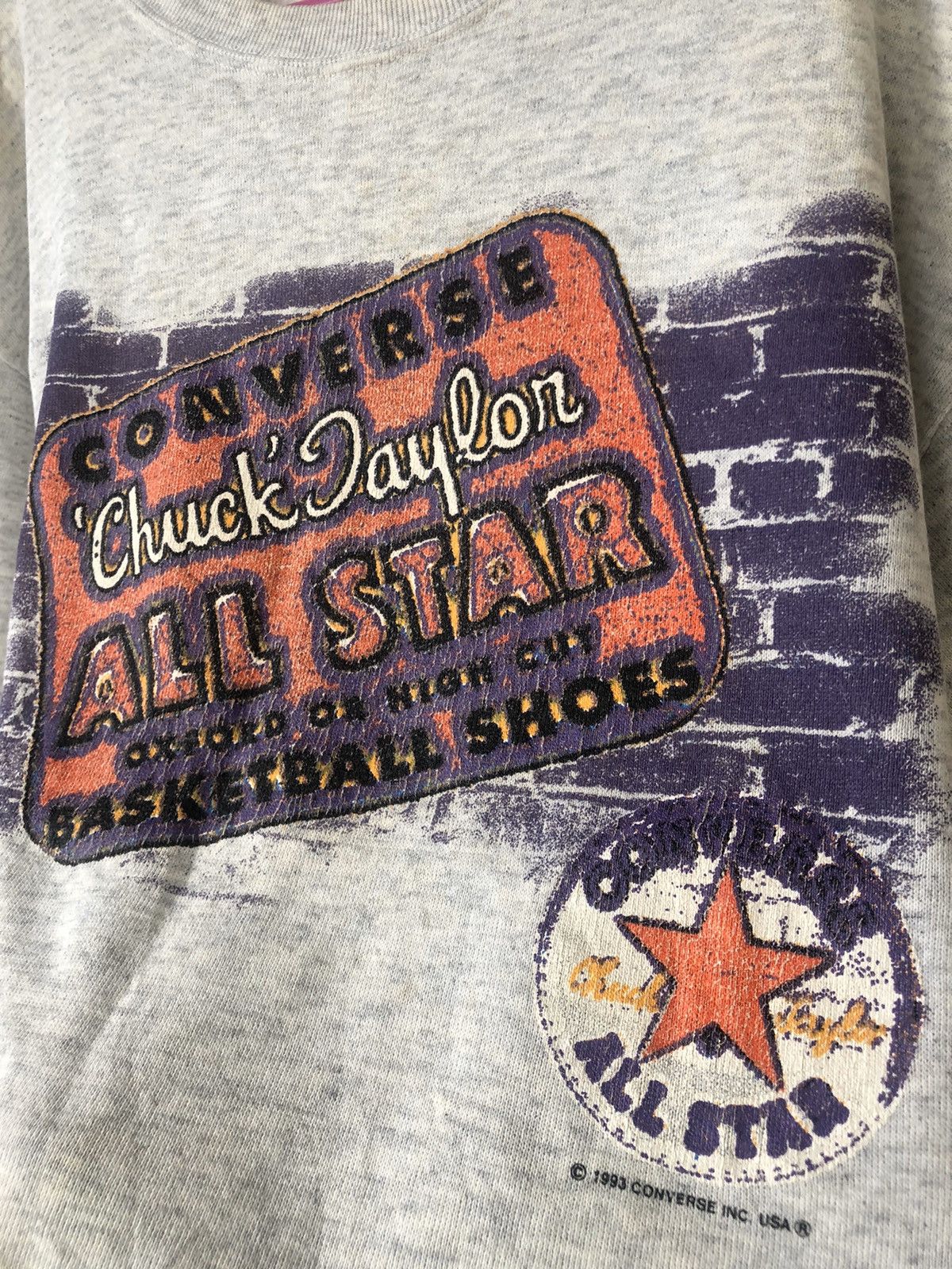 Converse Rare 90s Vintage Converse All Star Chuck Taylor Sweatshirt Size US M / EU 48-50 / 2 - 2 Thumbnail