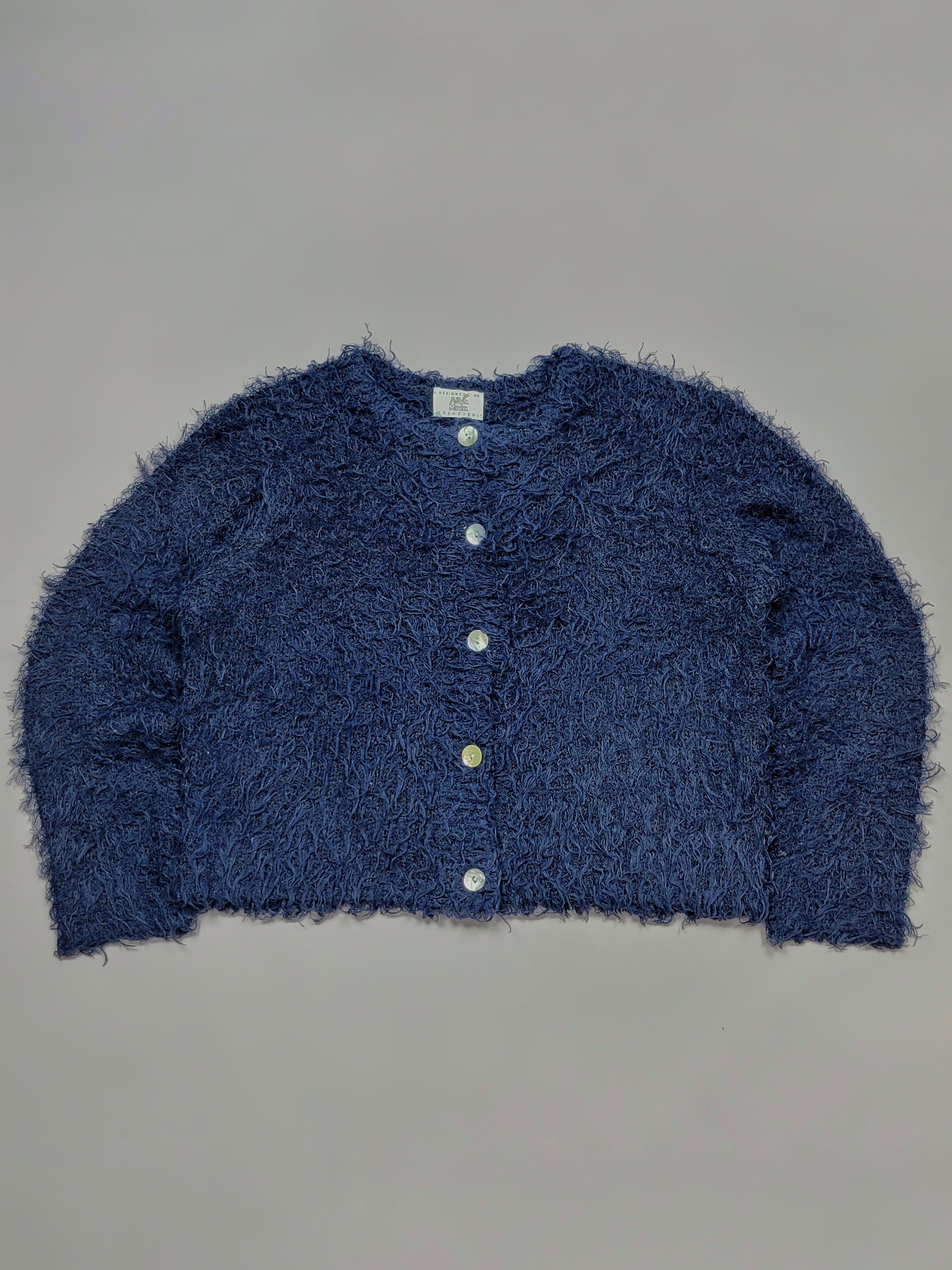 Japanese Brand Vintage Shaggy Knit Mohair Fuzzy Cardigan Size US S / EU 44-46 / 1 - 1 Thumbnail