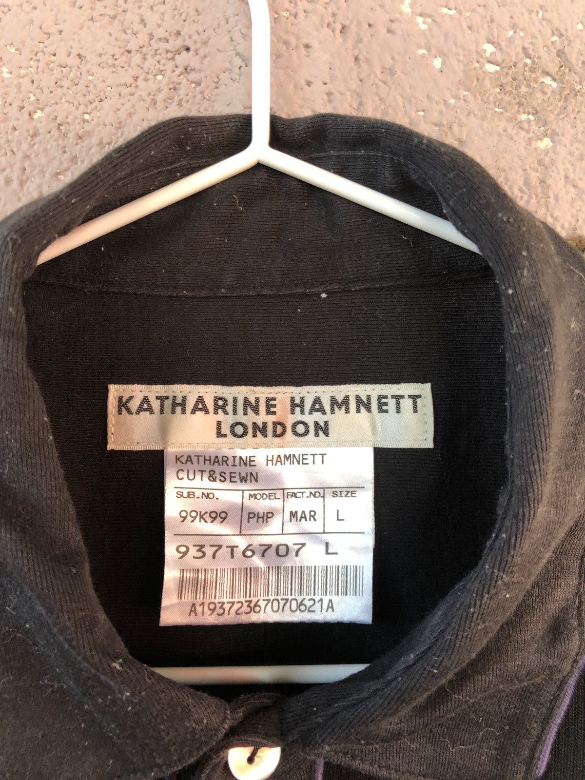 Katharine Hamnett London Rare Vintage KATHARINE HAMNETT LONDON Polo Shirt Size US L / EU 52-54 / 3 - 2 Thumbnail