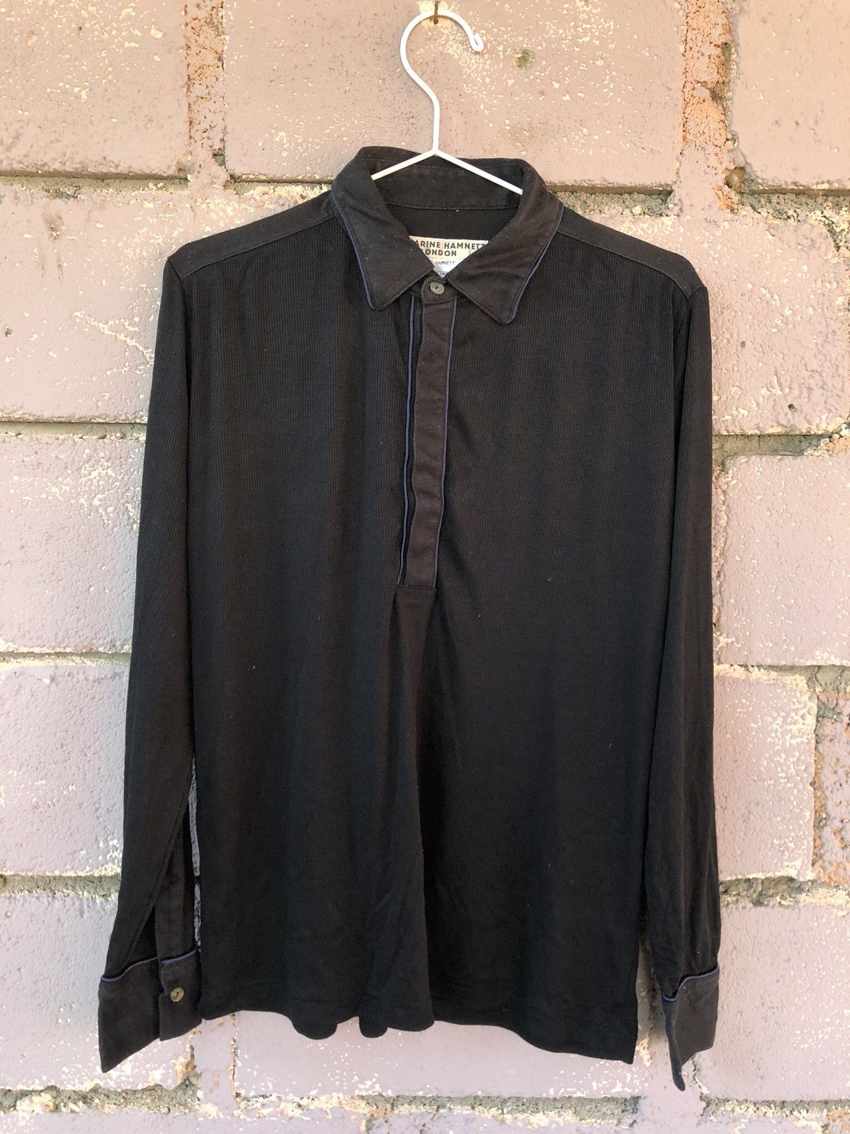 Katharine Hamnett London Rare Vintage KATHARINE HAMNETT LONDON Polo Shirt Size US L / EU 52-54 / 3 - 1 Thumbnail
