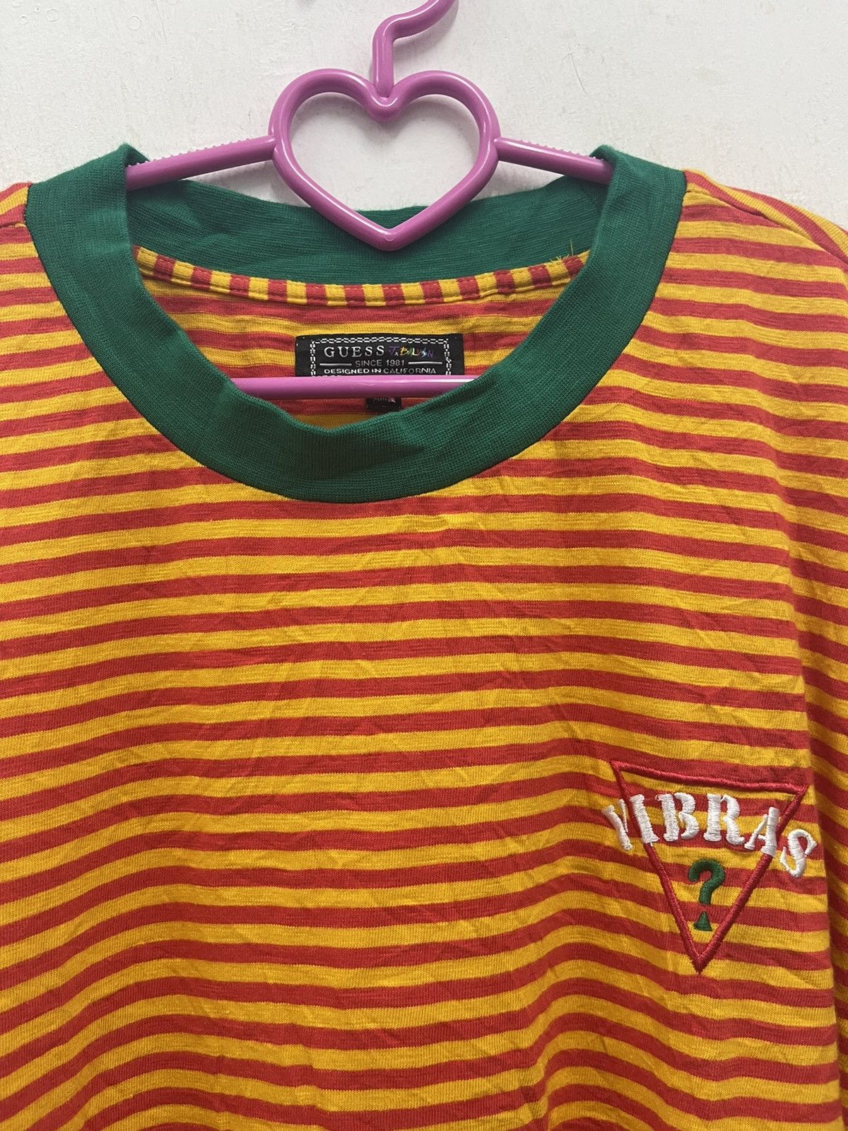 Guess × J Balvin Rare GUESS x J BALVIN VIBRAS Embroidered Logo Striped Size US L / EU 52-54 / 3 - 2 Thumbnail