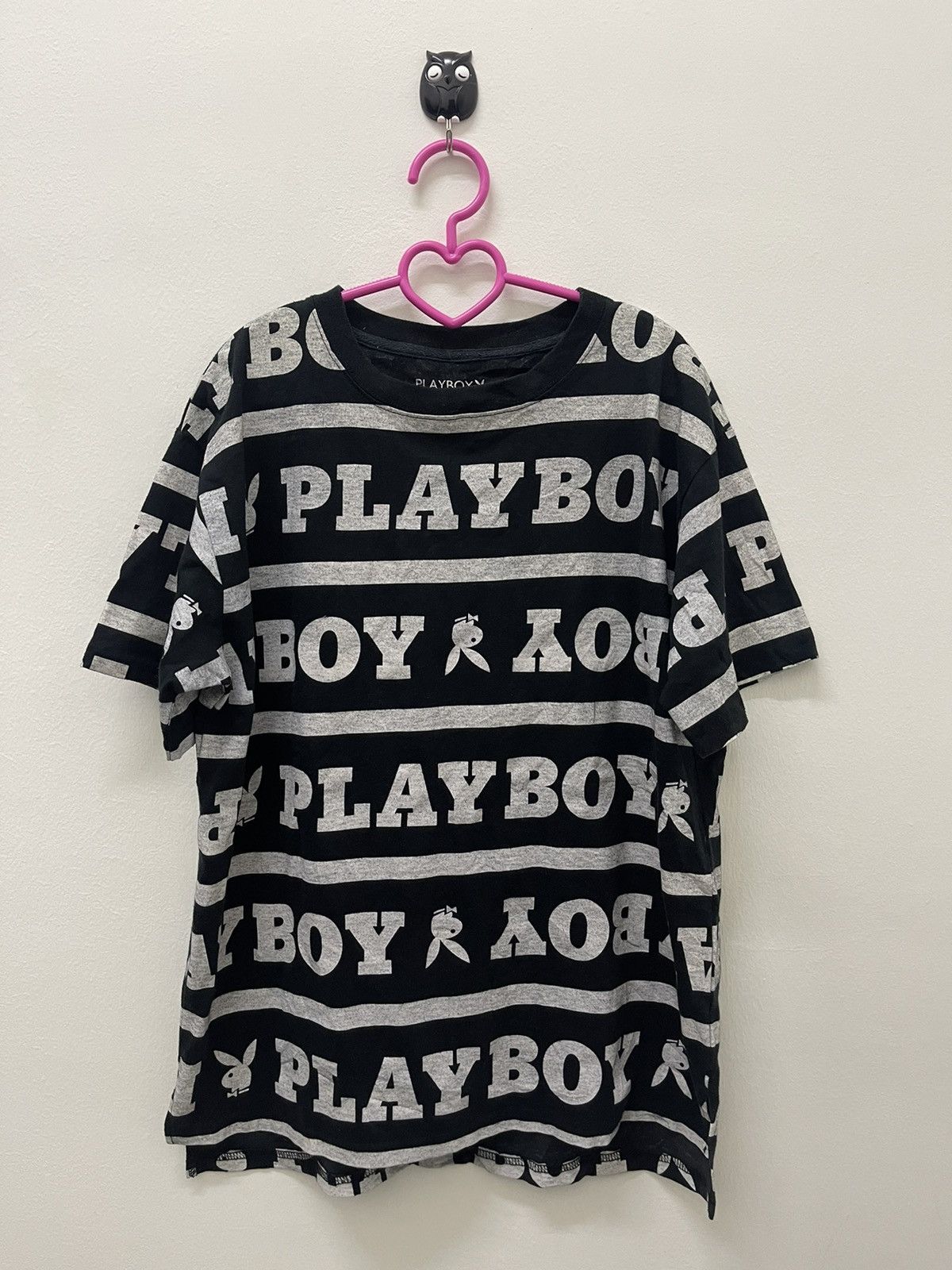 Vintage Rare Vintage PLAYBOY Spell Out Big Logo Full All Over | Grailed