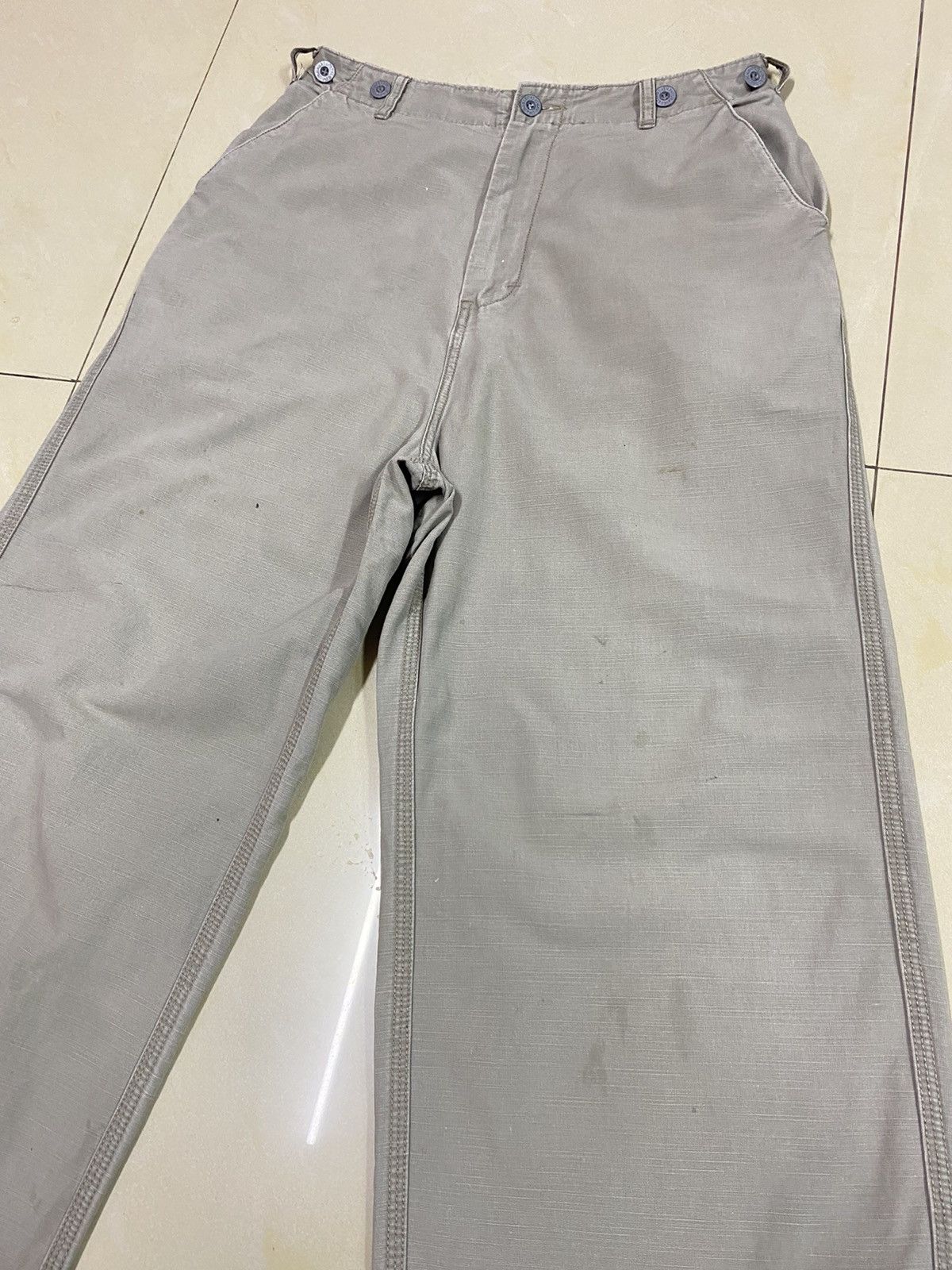 Levi's × Orslow Levis Distressed Dirty Wide Leg Baggy Baker Pants Size US 30 / EU 46 - 3 Thumbnail