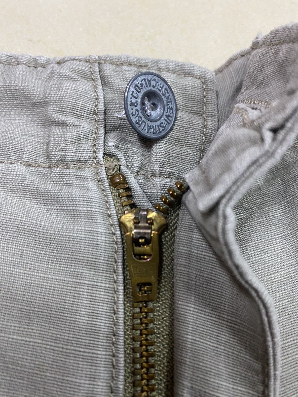 Levi's × Orslow Levis Distressed Dirty Wide Leg Baggy Baker Pants Size US 30 / EU 46 - 11 Thumbnail