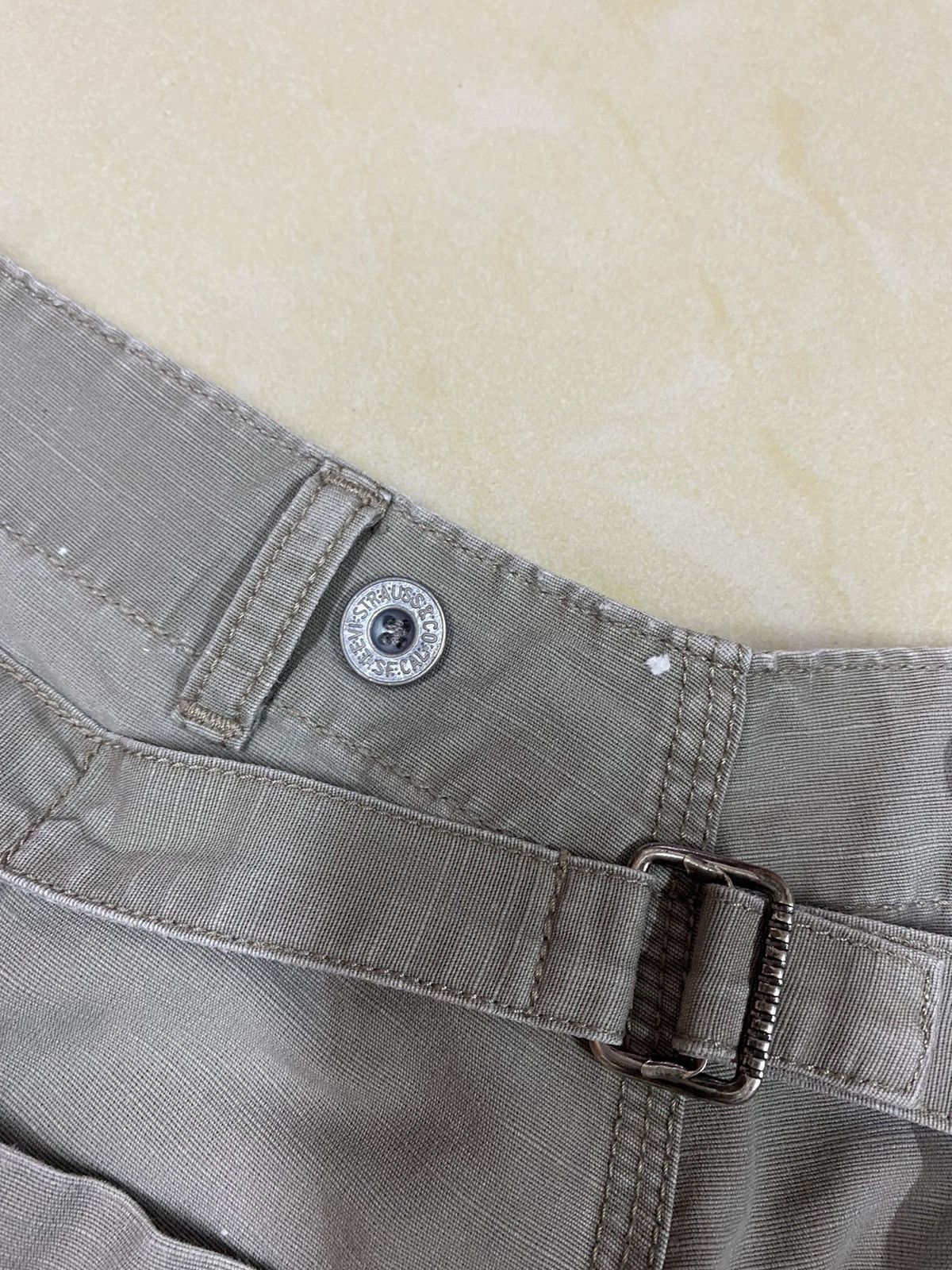 Levi's × Orslow Levis Distressed Dirty Wide Leg Baggy Baker Pants Size US 30 / EU 46 - 10 Thumbnail