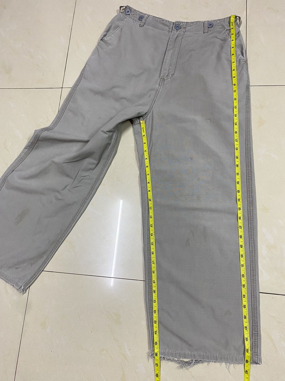 Levi's × Orslow Levis Distressed Dirty Wide Leg Baggy Baker Pants Size US 30 / EU 46 - 18 Thumbnail