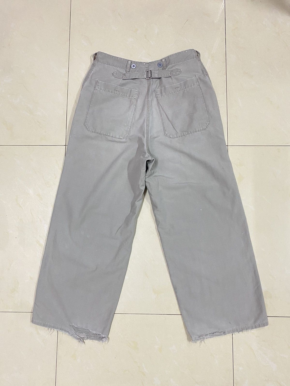 Levi's × Orslow Levis Distressed Dirty Wide Leg Baggy Baker Pants Size US 30 / EU 46 - 2 Thumbnail