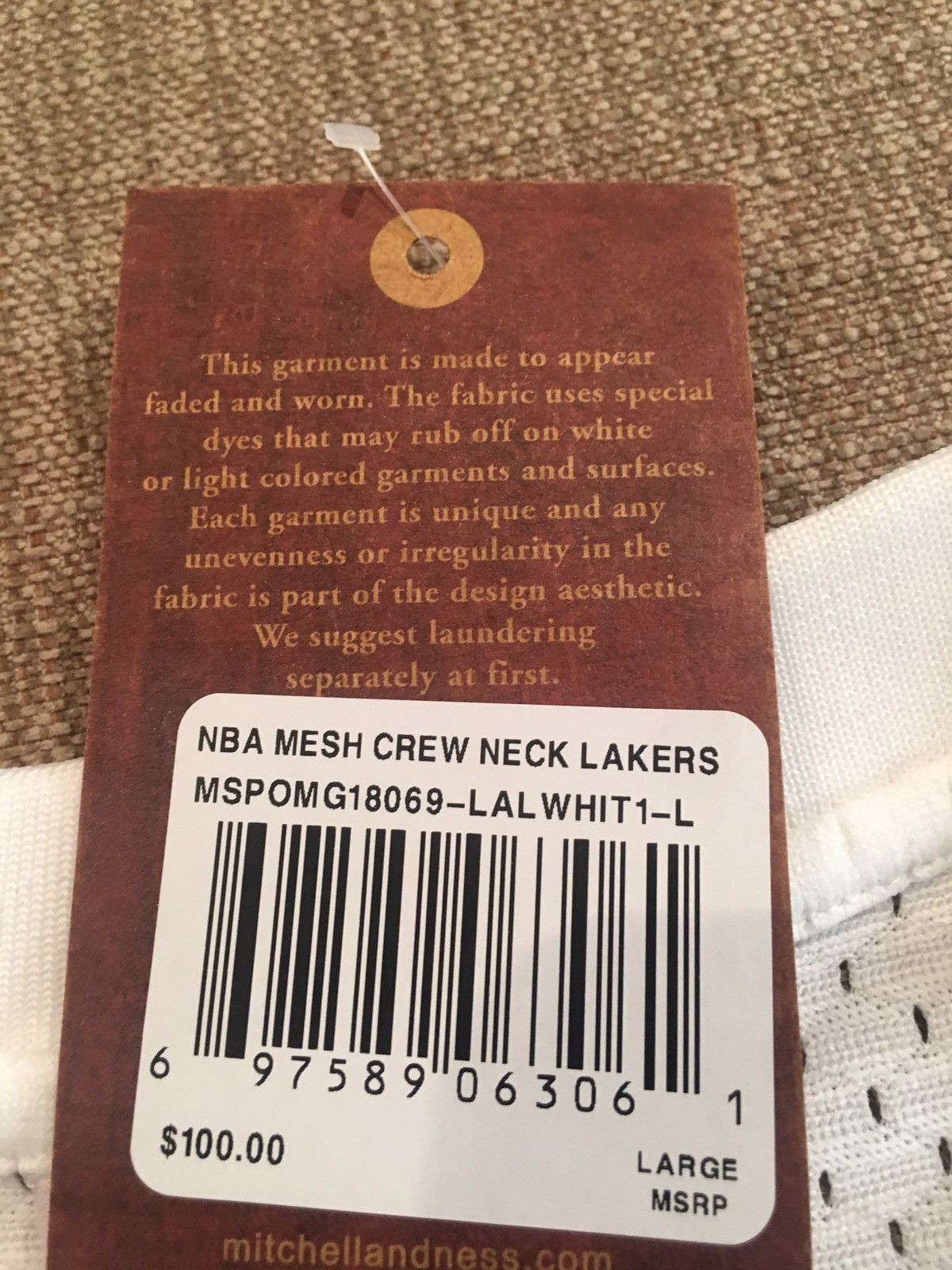 Mitchell & Ness Lakers NBA Finals 2000 Mesh Jersey Shirt -(Size Large) Size US L / EU 52-54 / 3 - 7 Thumbnail