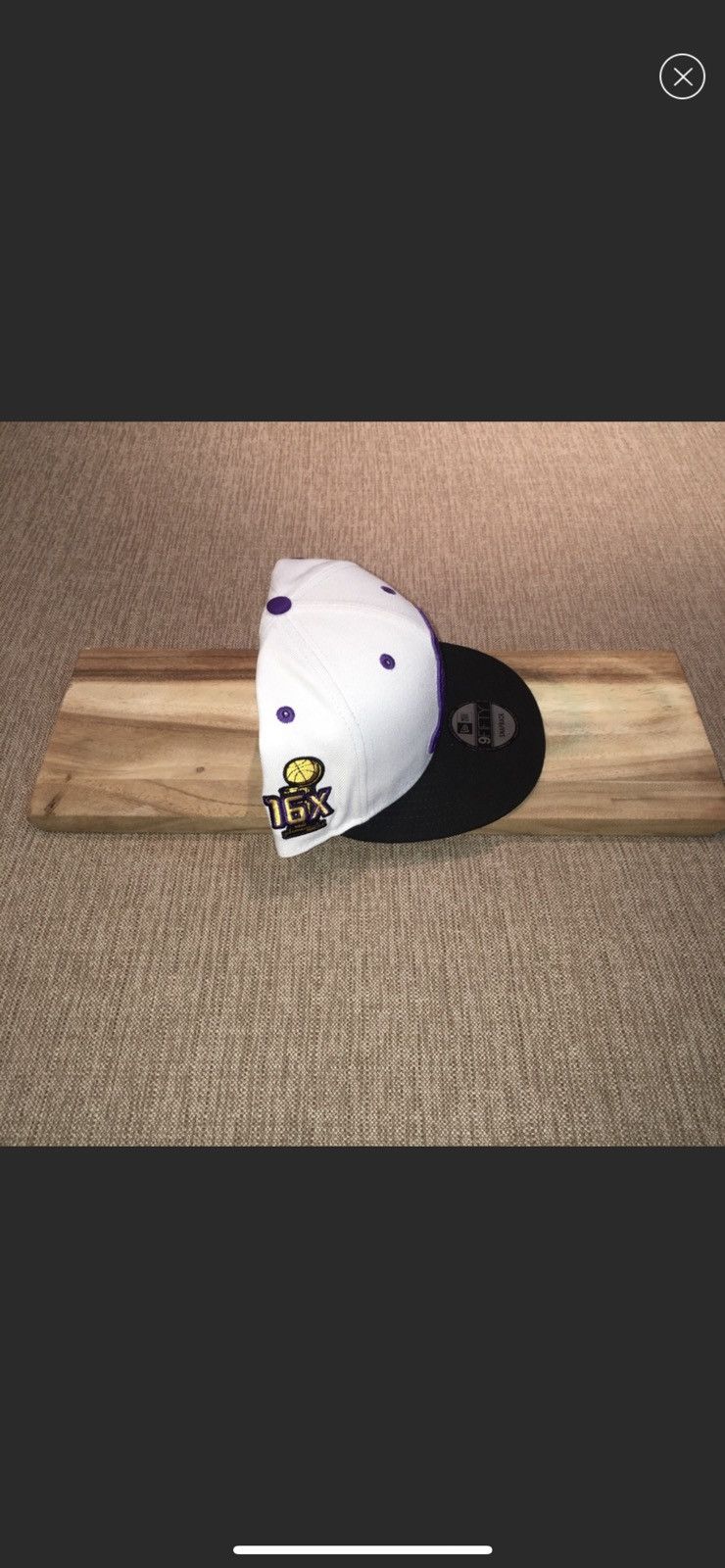 New Era Lakers New Era NBA 16X Champion Snapback Throwback Size ONE SIZE - 2 Thumbnail