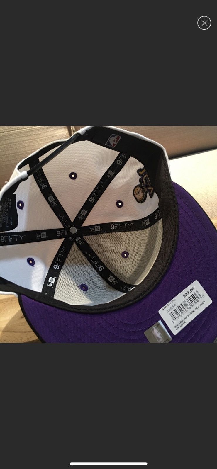 New Era Lakers New Era NBA 16X Champion Snapback Throwback Size ONE SIZE - 9 Thumbnail