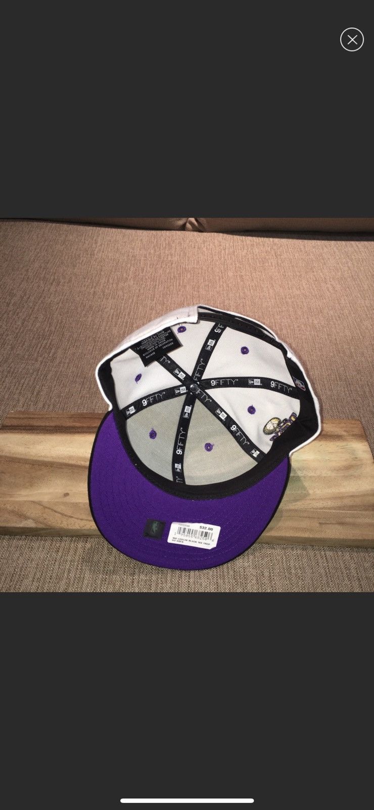 New Era Lakers New Era NBA 16X Champion Snapback Throwback Size ONE SIZE - 3 Thumbnail