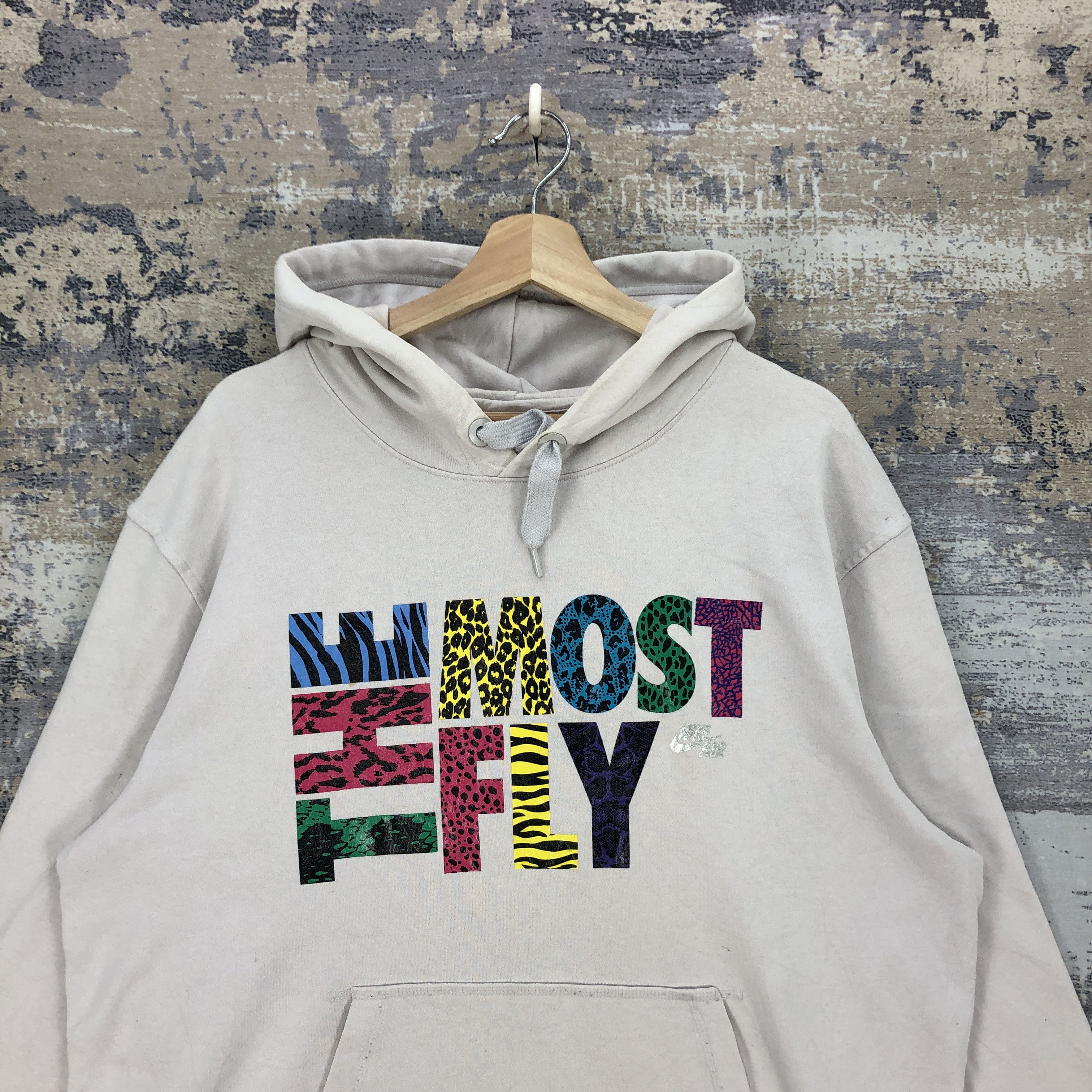 Nike × Vintage Vinatge Nike Sweater Nike Swoosh Sweatshirt The Most Fly Size US L / EU 52-54 / 3 - 4 Thumbnail