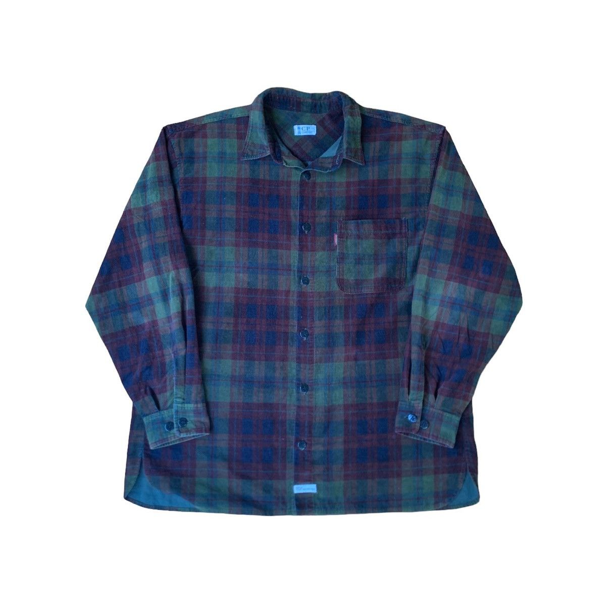 image of C P Company x Vintage Cp Company Flannel Corduroy Shirts, Men's (Size Large)