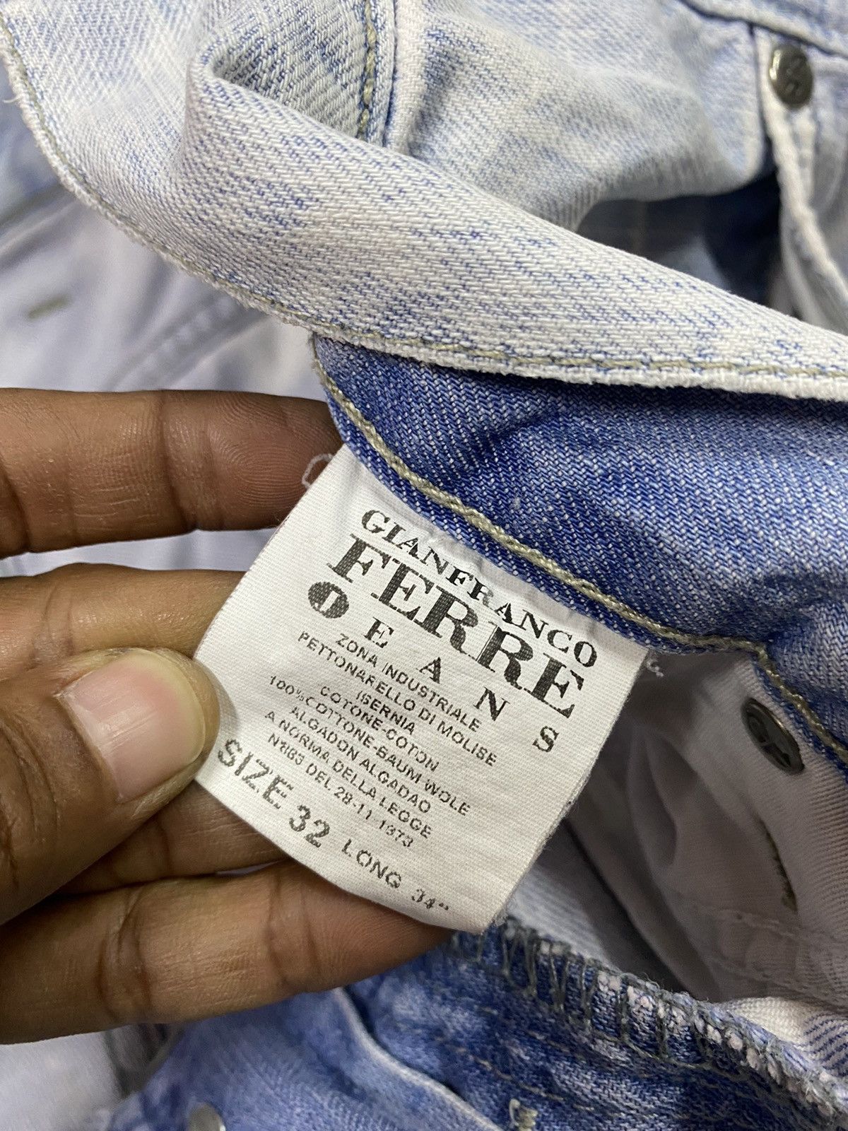GF Ferre × Gianfranco Ferre Italian Designer Gianfranco Ferre Big Logo Denim Size US 34 / EU 50 - 12 Thumbnail