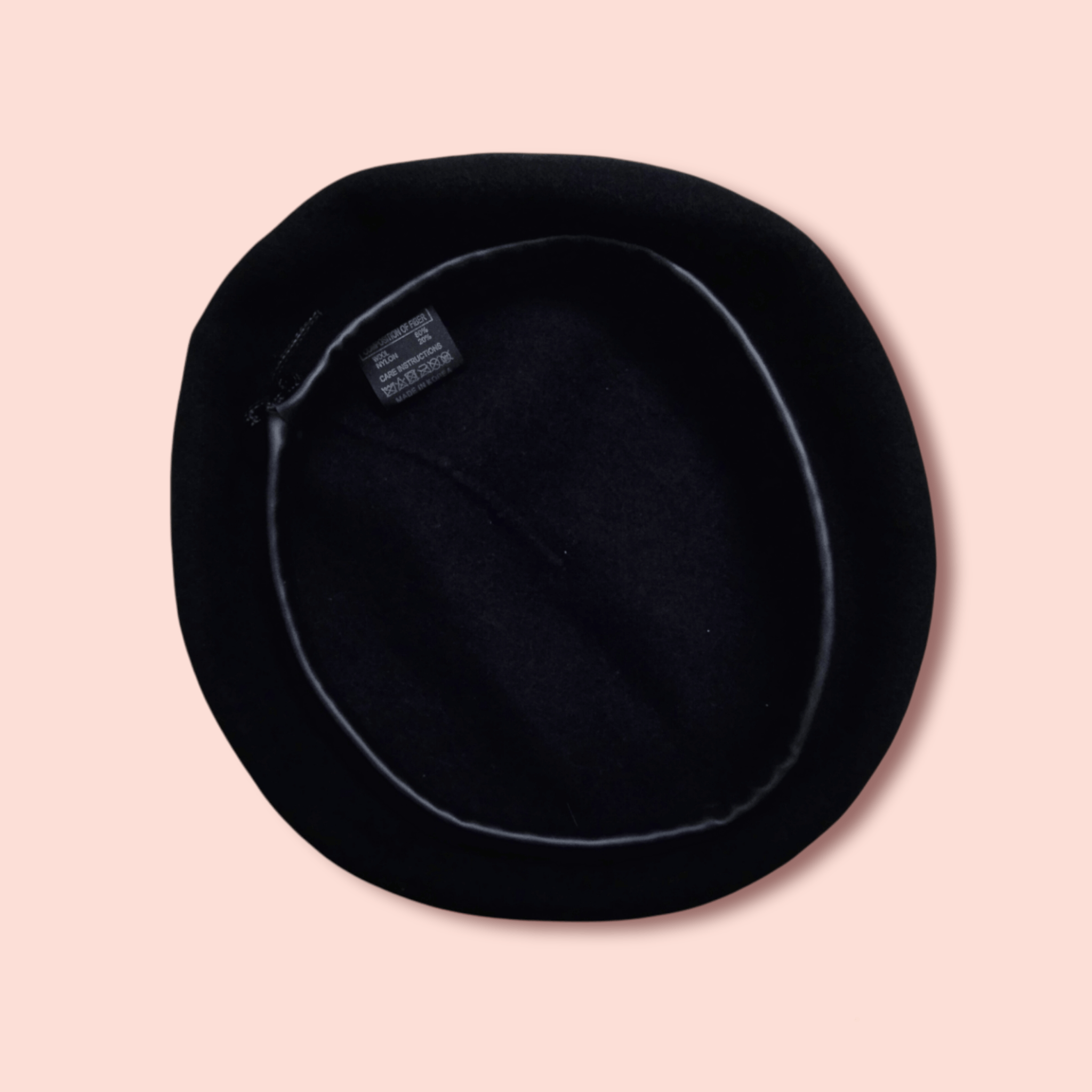 Other VINTAGE BLACK WOOL BLEND BERET Size ONE SIZE - 9 Thumbnail