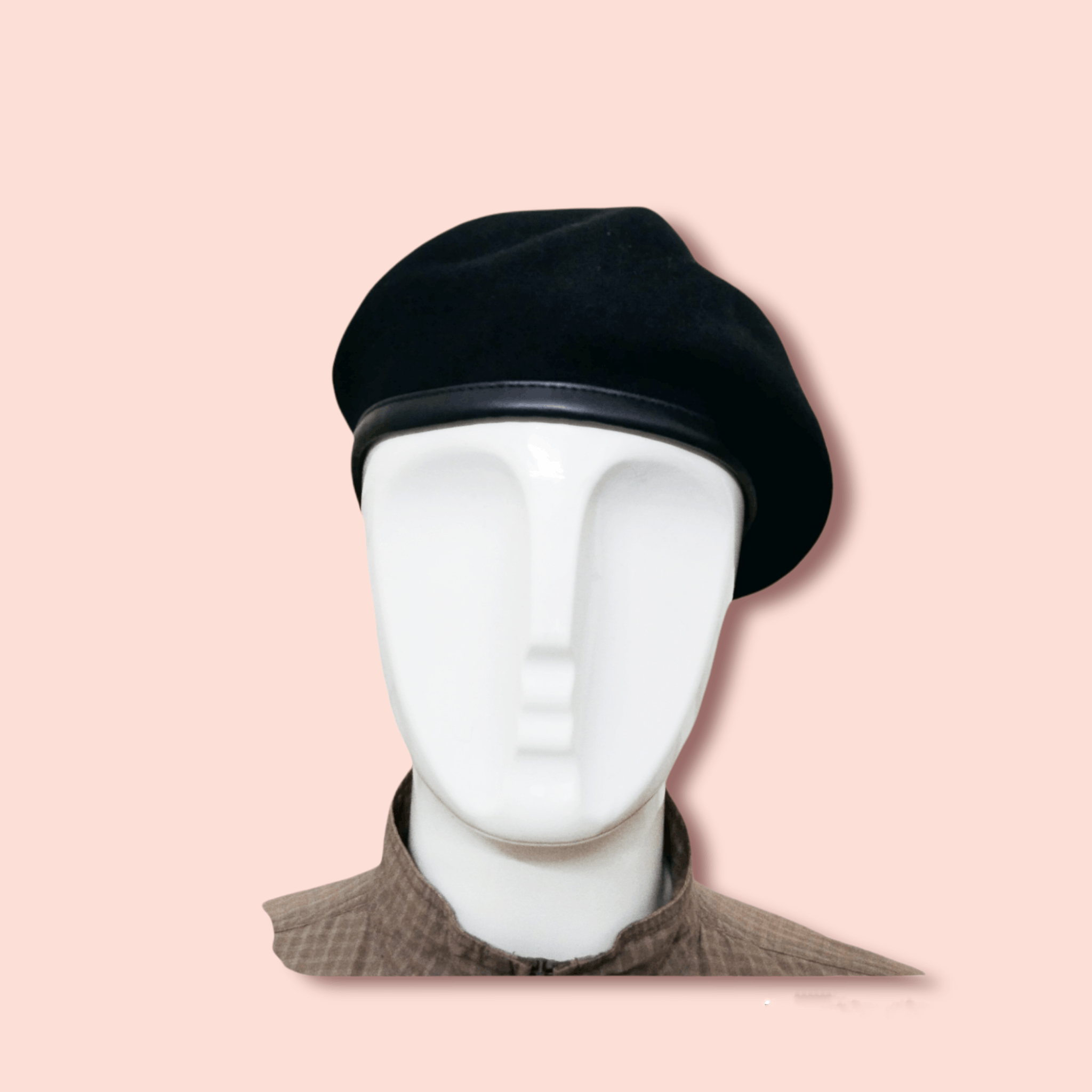 Other VINTAGE BLACK WOOL BLEND BERET Size ONE SIZE - 2 Thumbnail