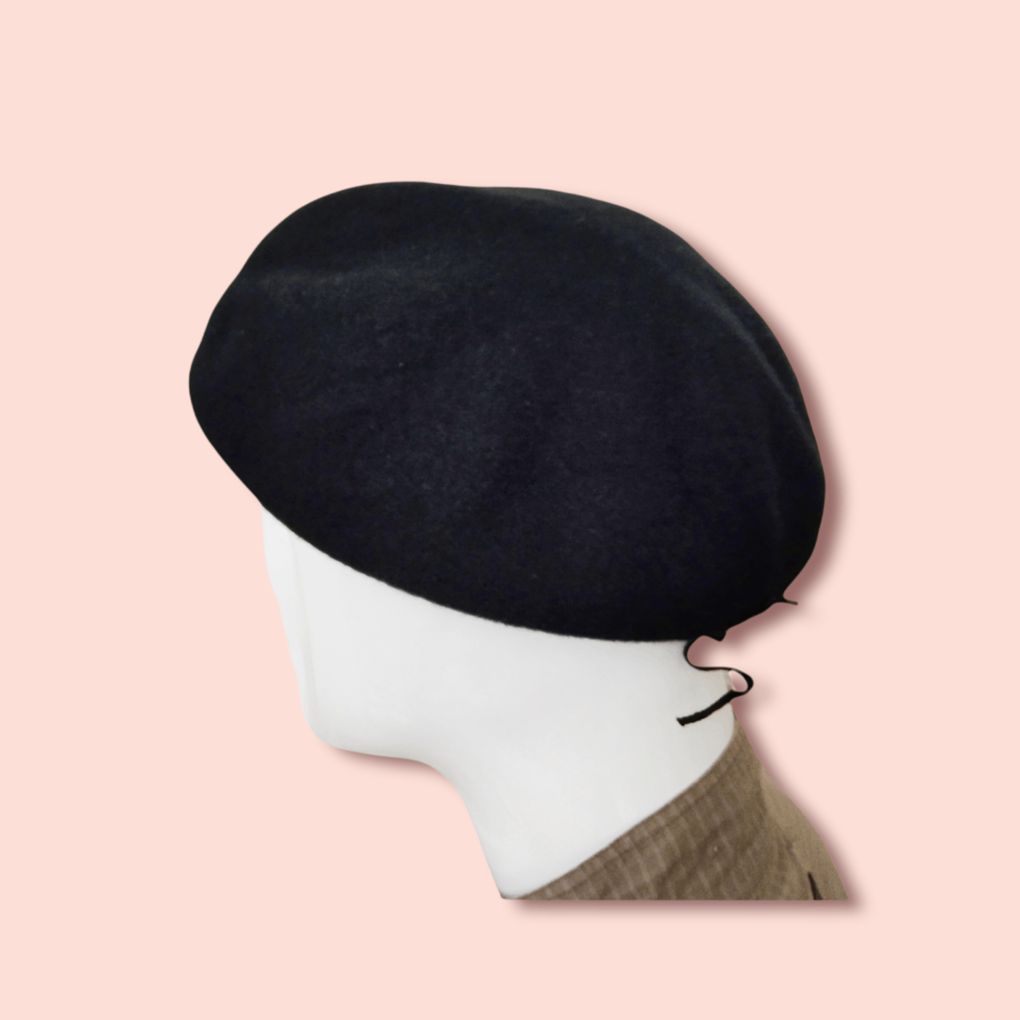 Other VINTAGE BLACK WOOL BLEND BERET Size ONE SIZE - 4 Thumbnail