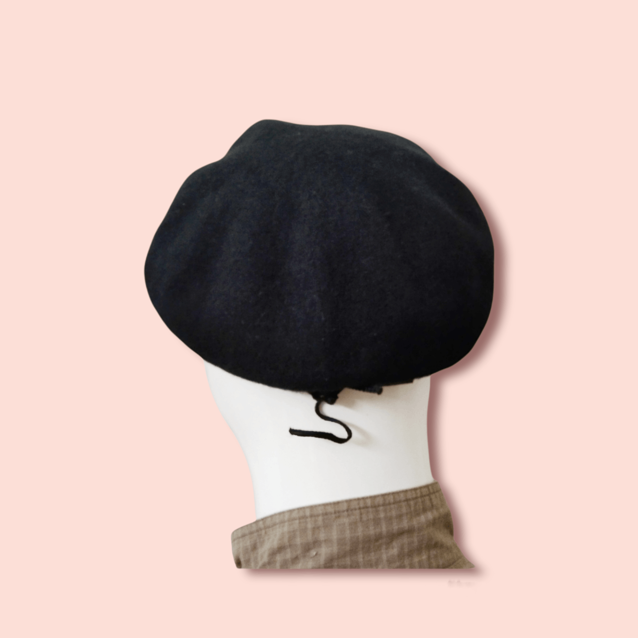 Other VINTAGE BLACK WOOL BLEND BERET Size ONE SIZE - 5 Thumbnail