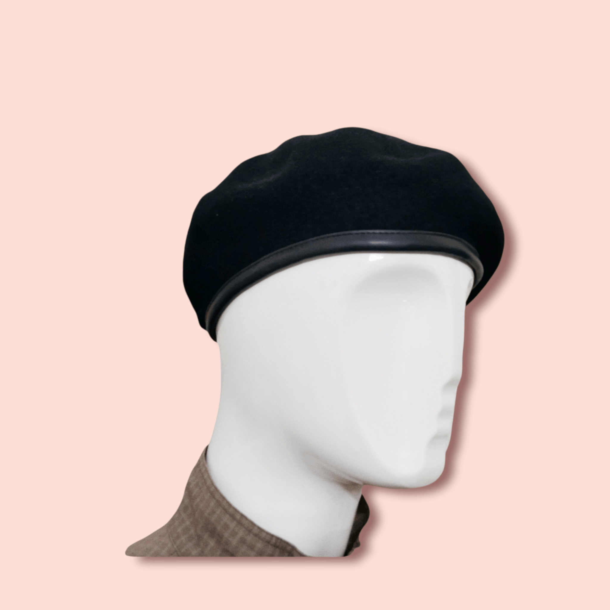 Other VINTAGE BLACK WOOL BLEND BERET Size ONE SIZE - 1 Thumbnail