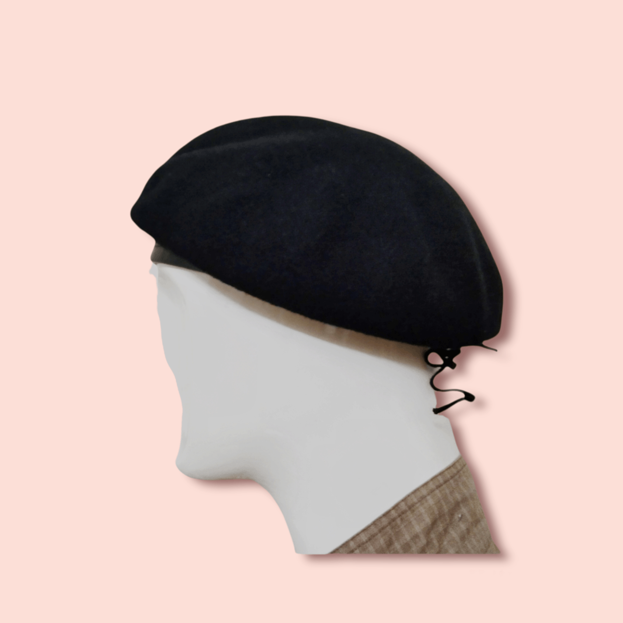 Other VINTAGE BLACK WOOL BLEND BERET Size ONE SIZE - 3 Thumbnail