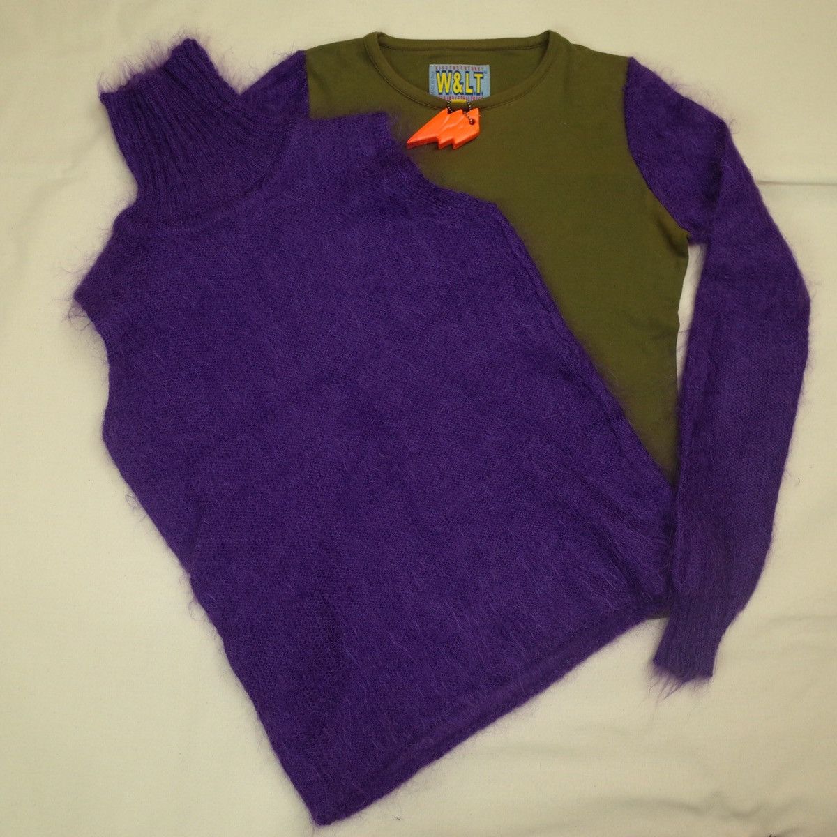 W&LT AW1998 W&LT Walter Van Beirendonck Mohair T-shirt & Vest Set Size US M / EU 48-50 / 2 - 1 Thumbnail
