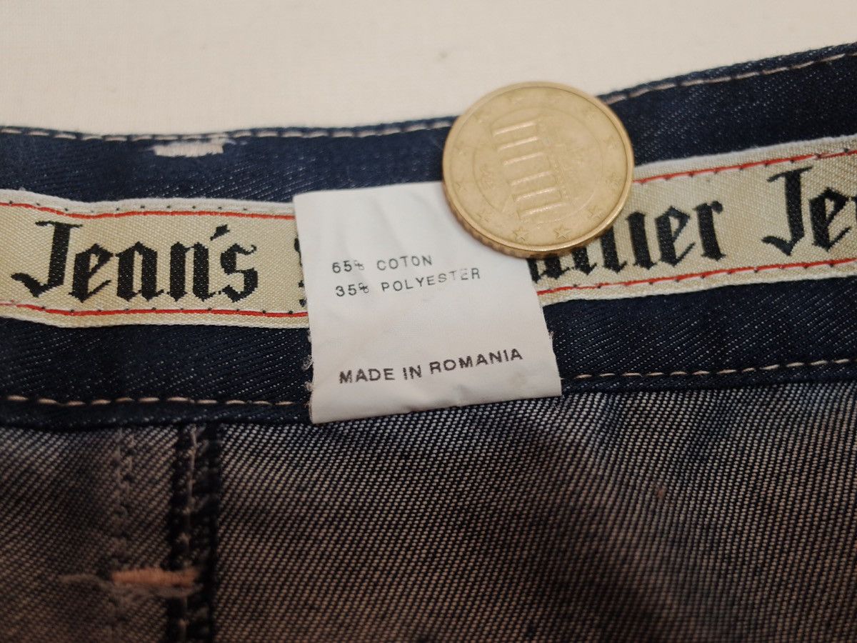 Jean Paul Gaultier 1990s Jean Paul Gaultier Cut Out Layered Panty Jeans Vintage Size 29" - 9 Thumbnail